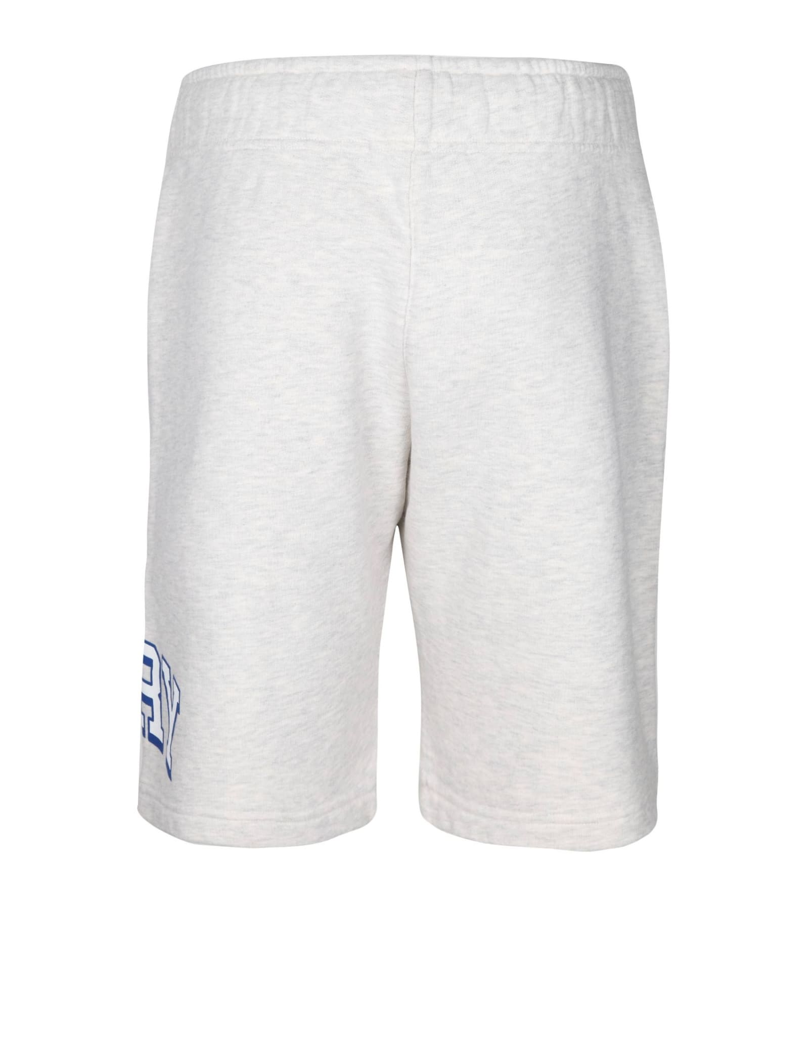 Shop Autry Shorts In Melange Gray Cotton Sweatshirt