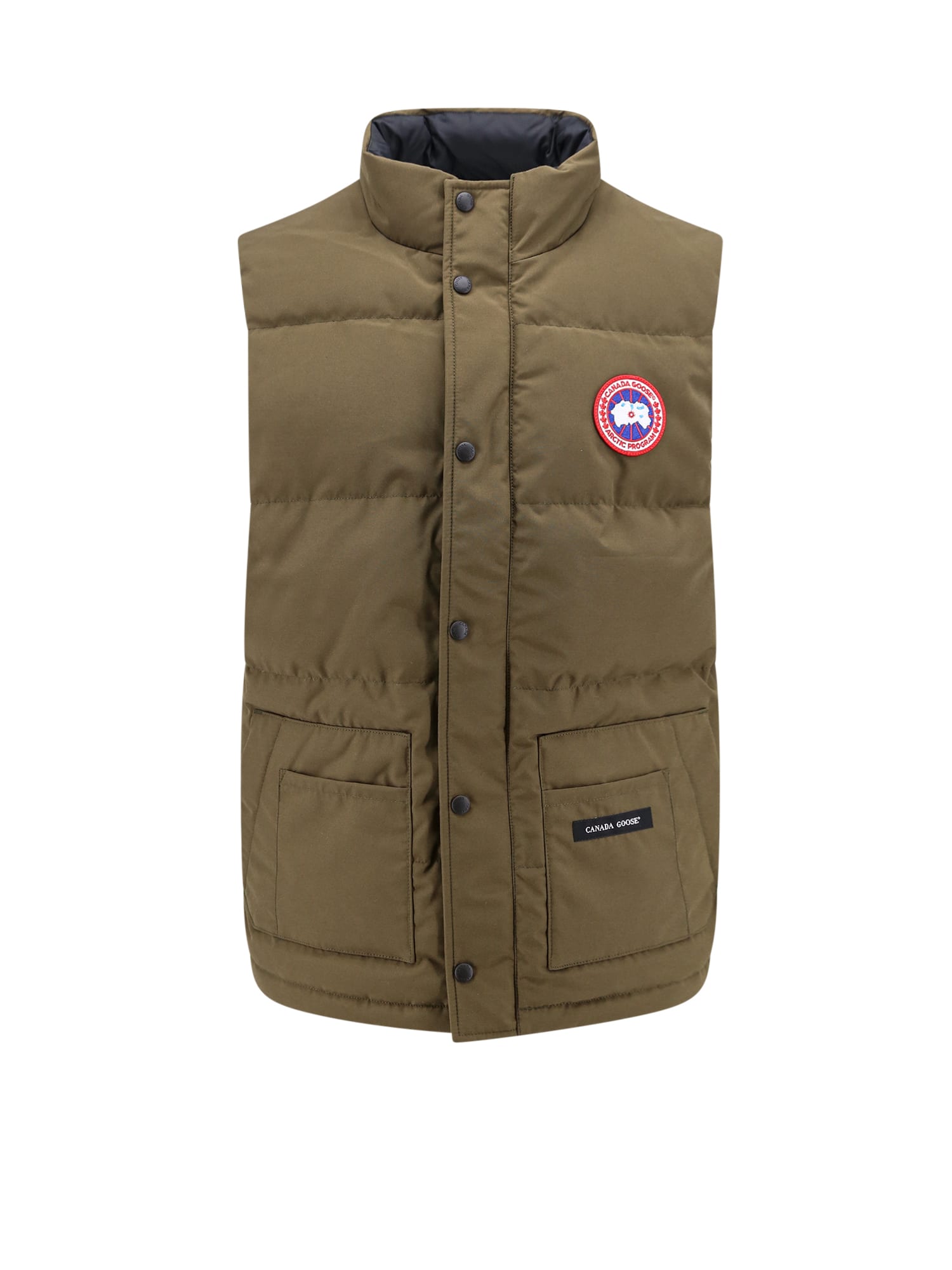 Shop Canada Goose Freestyle Crewneck Vest In Military Green