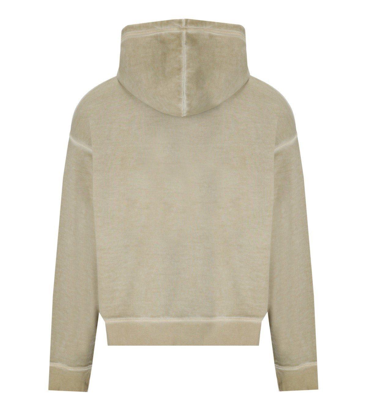Shop Dsquared2 Cipro Fit Hoodie In Mastic Beige