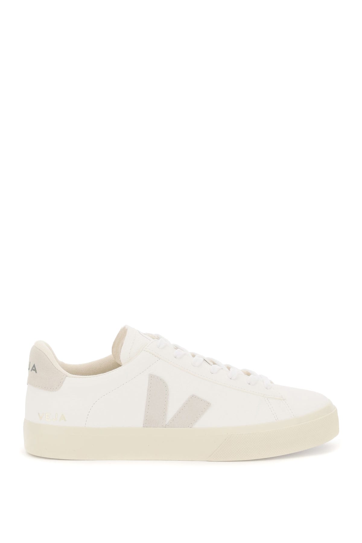 Shop Veja Campo Sneakers In Extra White Natural Suede (white)