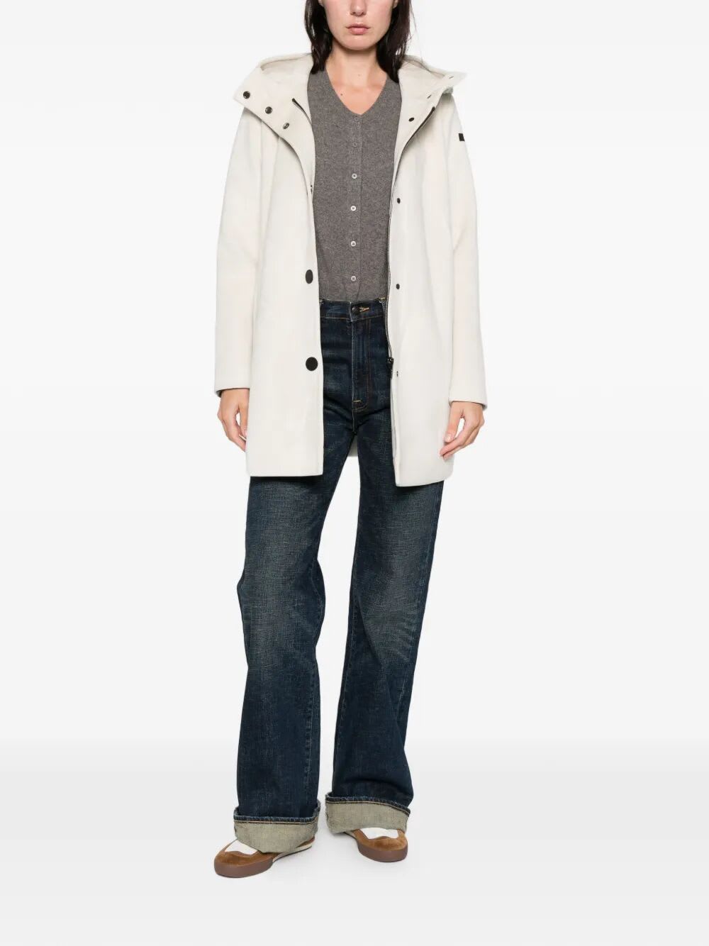 Rrd - Roberto Ricci Design Velour Neo Parka Wom Jkt In White