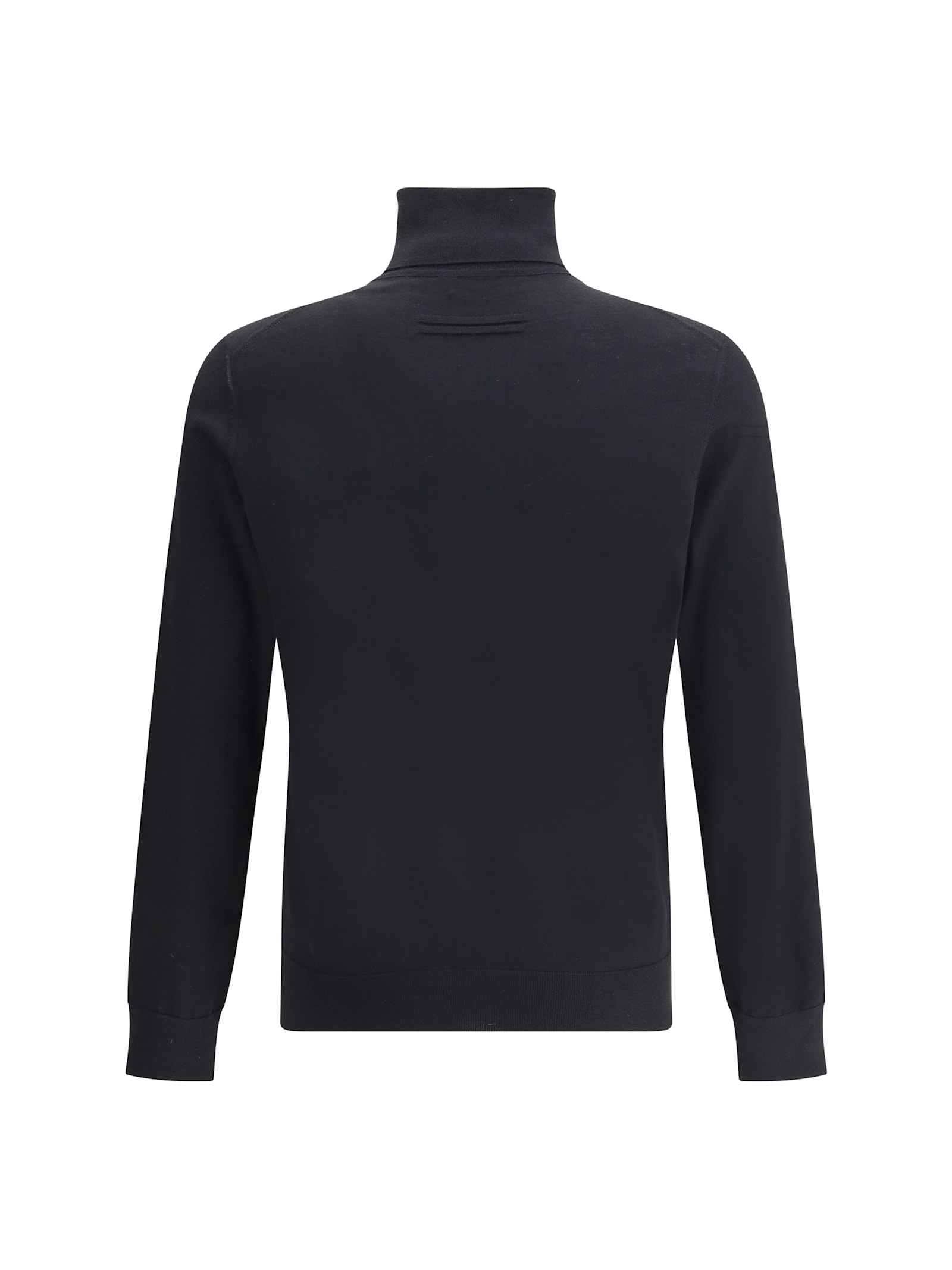 Zegna Cashmere Turtleneck Sweater In Black