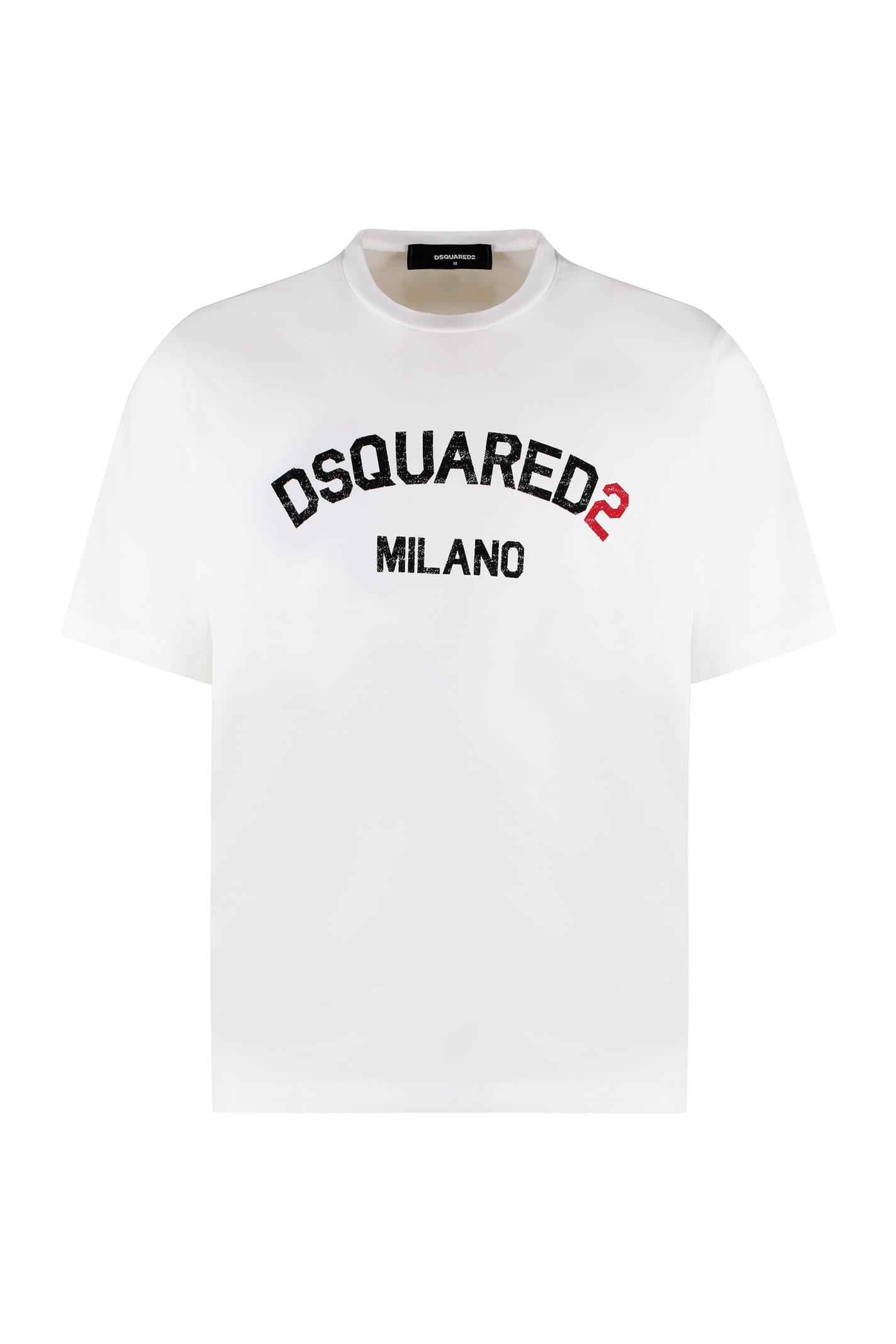 Shop Dsquared2 Cotton Crew-neck T-shirt In White