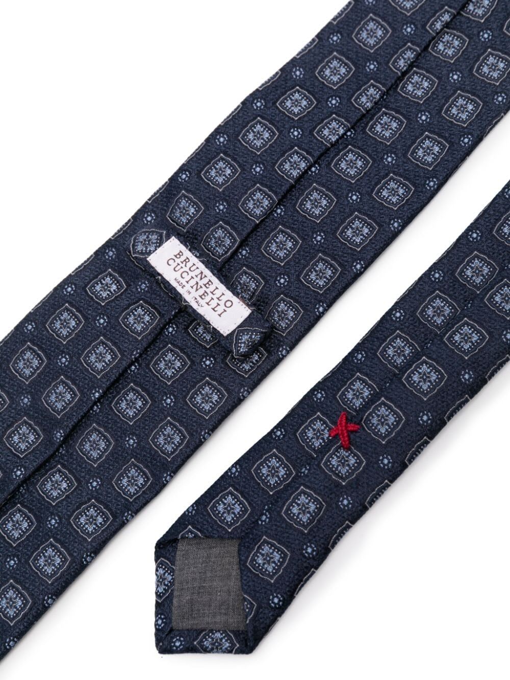 Shop Brunello Cucinelli Colored Tie In Navy Denim