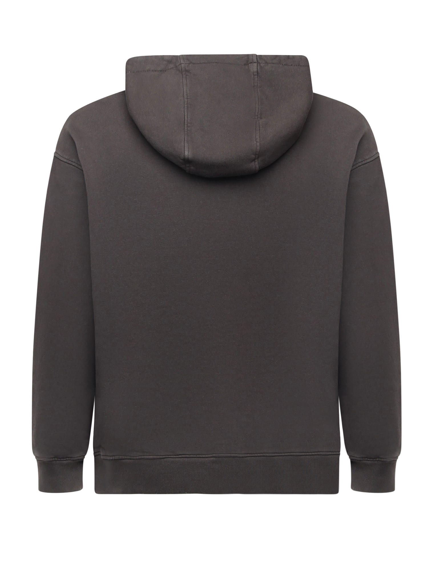 Dondup Cotton Print Sweatshirt In Black