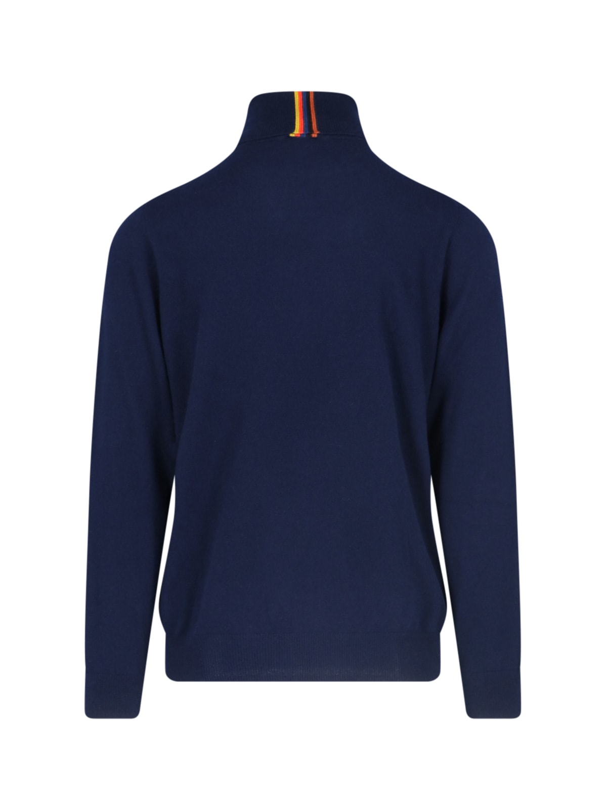 Shop Paul Smith High Neck Sweater In Blue