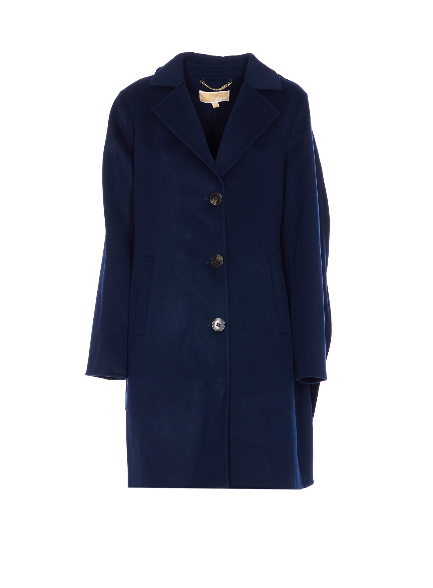 Michael Michael Kors Single-breasted Coat In Blue