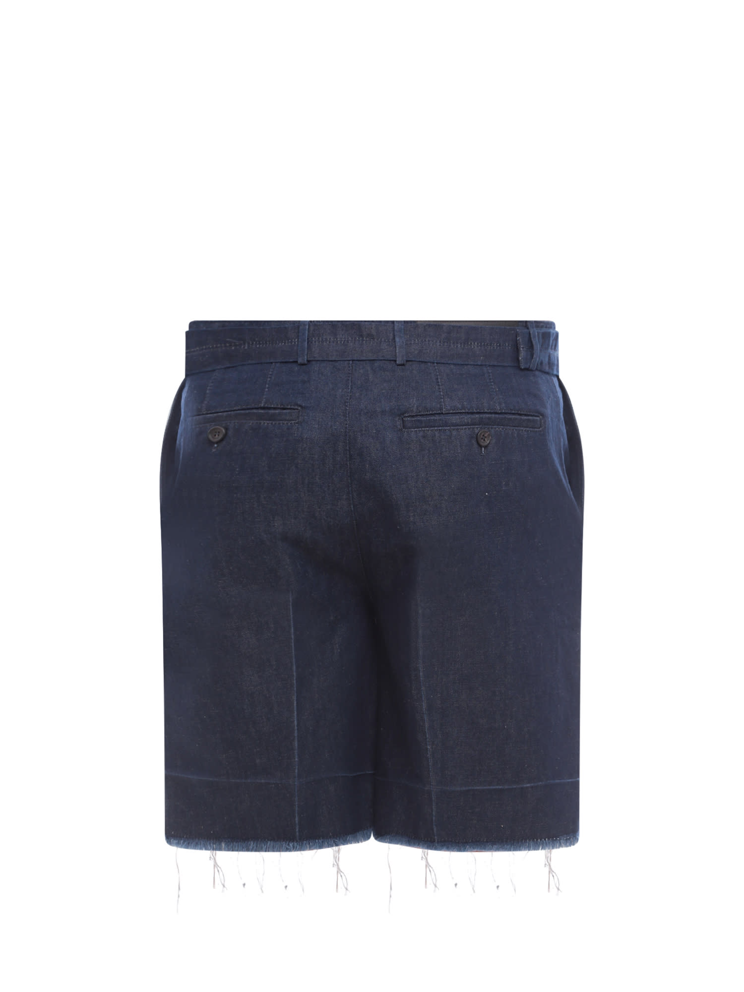 Shop Lanvin Bermuda Shorts In Blue