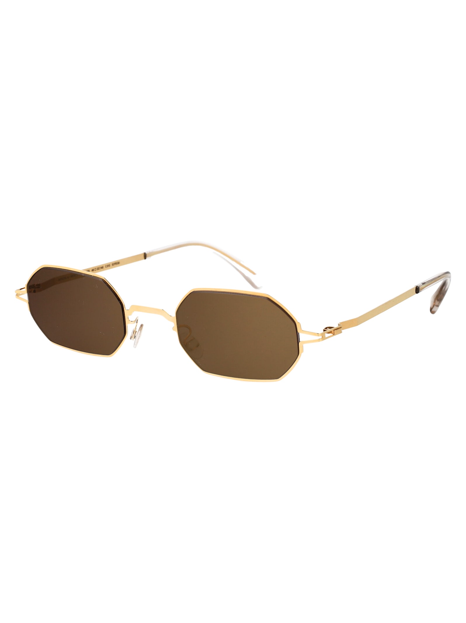 Shop Mykita C Cypher X Indice Sunglasses In Terra Flash