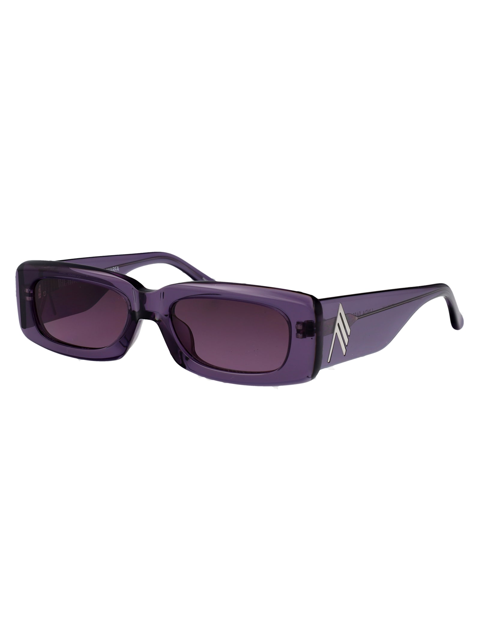 Attico Mini Marfa Sunglasses In Purple