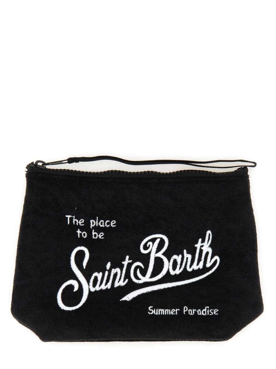 Shop Mc2 Saint Barth Clutch Bag Aline In Black
