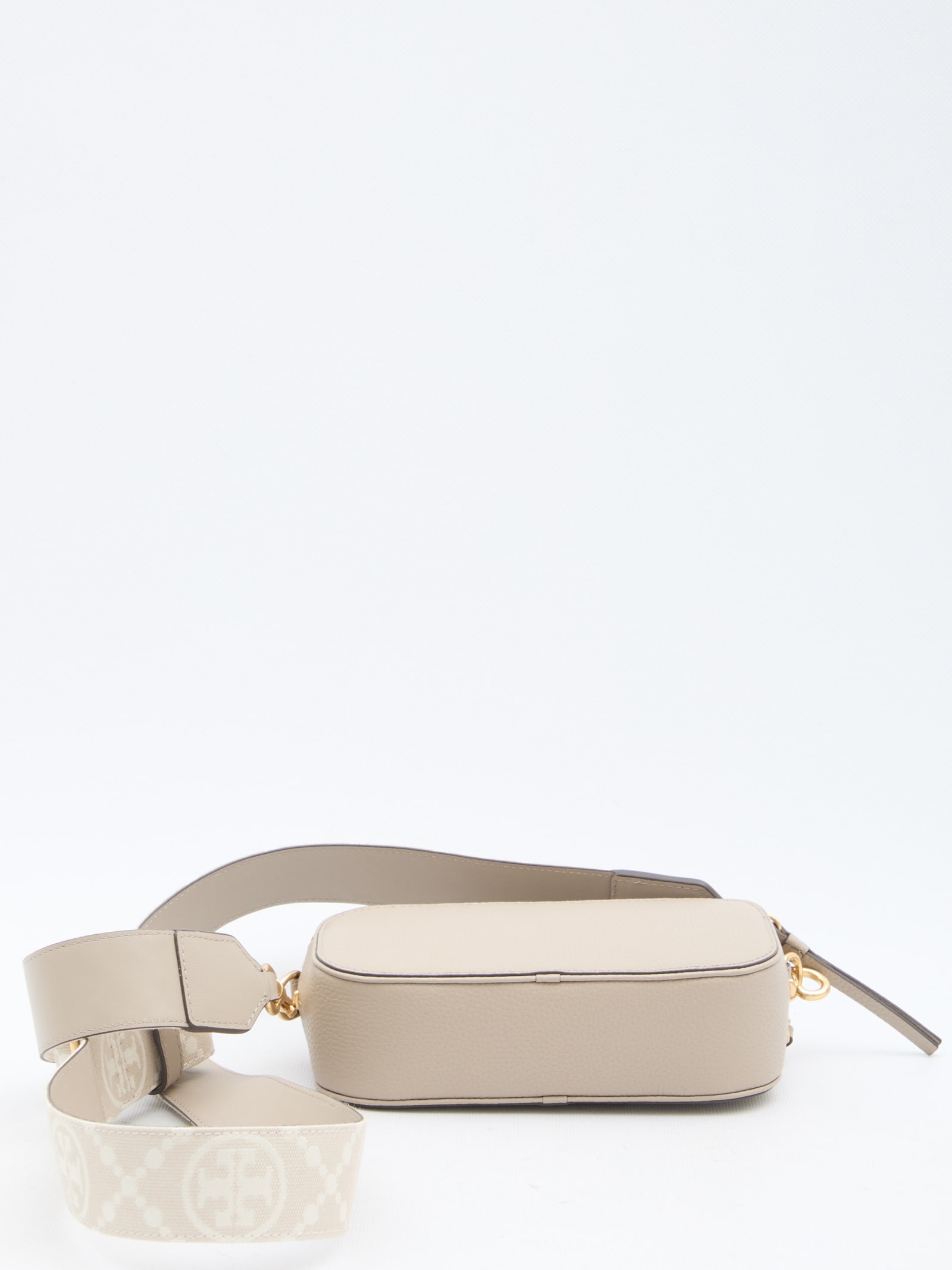 Shop Tory Burch Miller Mini Bag In Beige