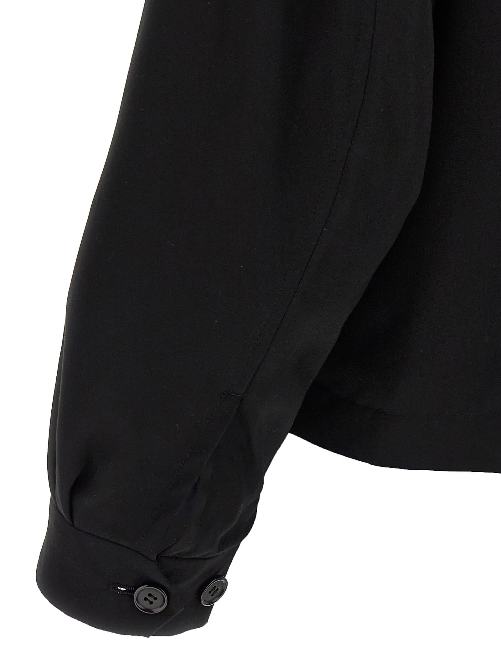 Undercover Zip Up Jacket With Portrait Patch Black