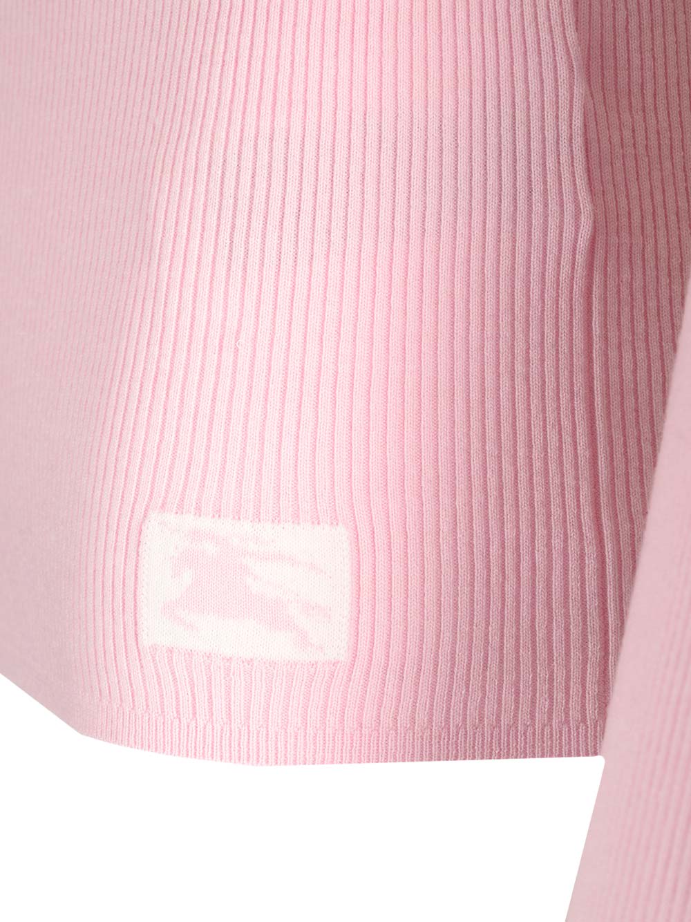 Shop Burberry Pink Turtleneck Sweater In Rose