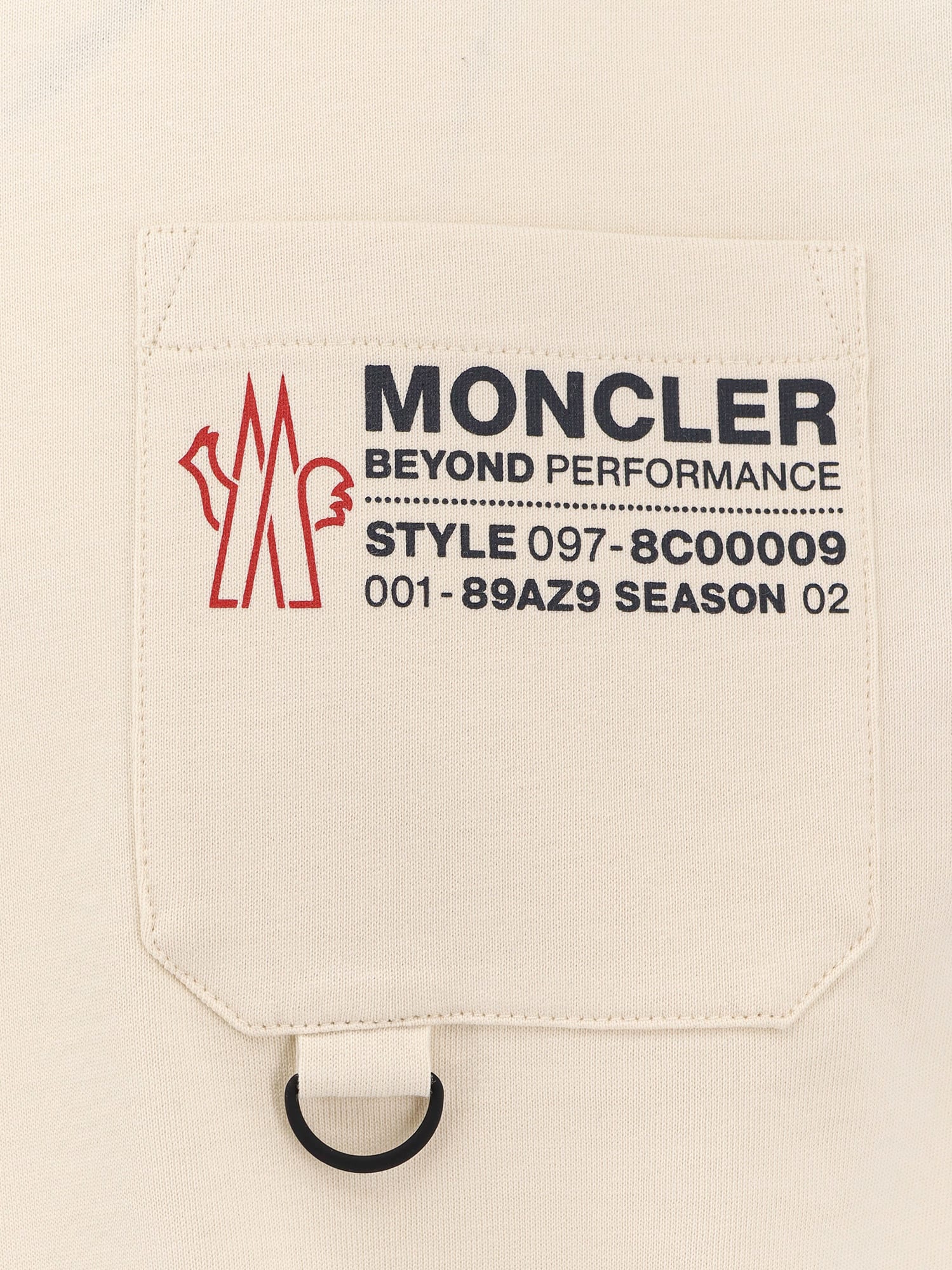 Moncler Short Sleeve Graphic T-shirt Pocket In White