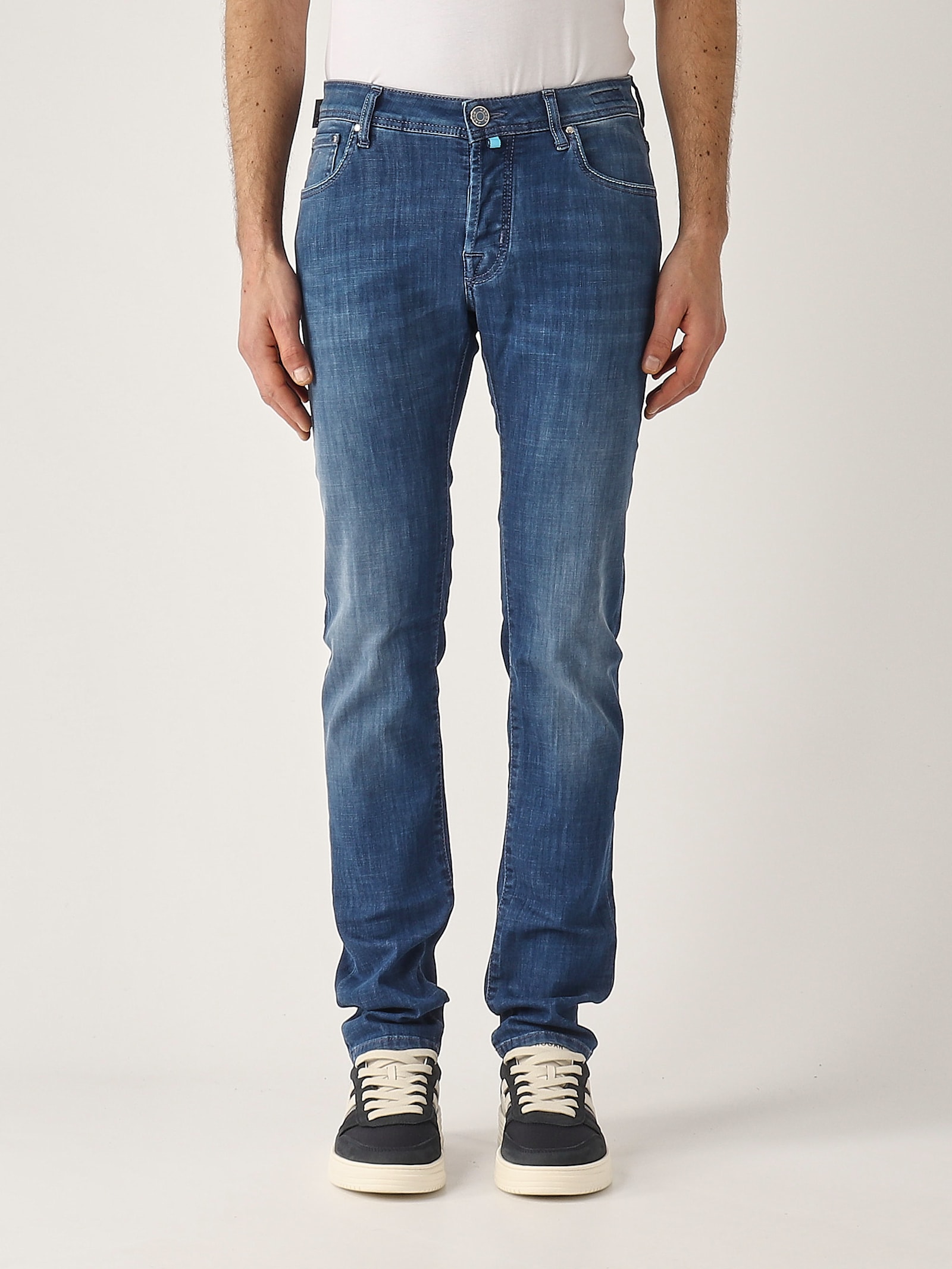 Jacob Cohen Lenny 5 Tasche Slim Fit Denim Stretch oz 8 Jeans In Blue