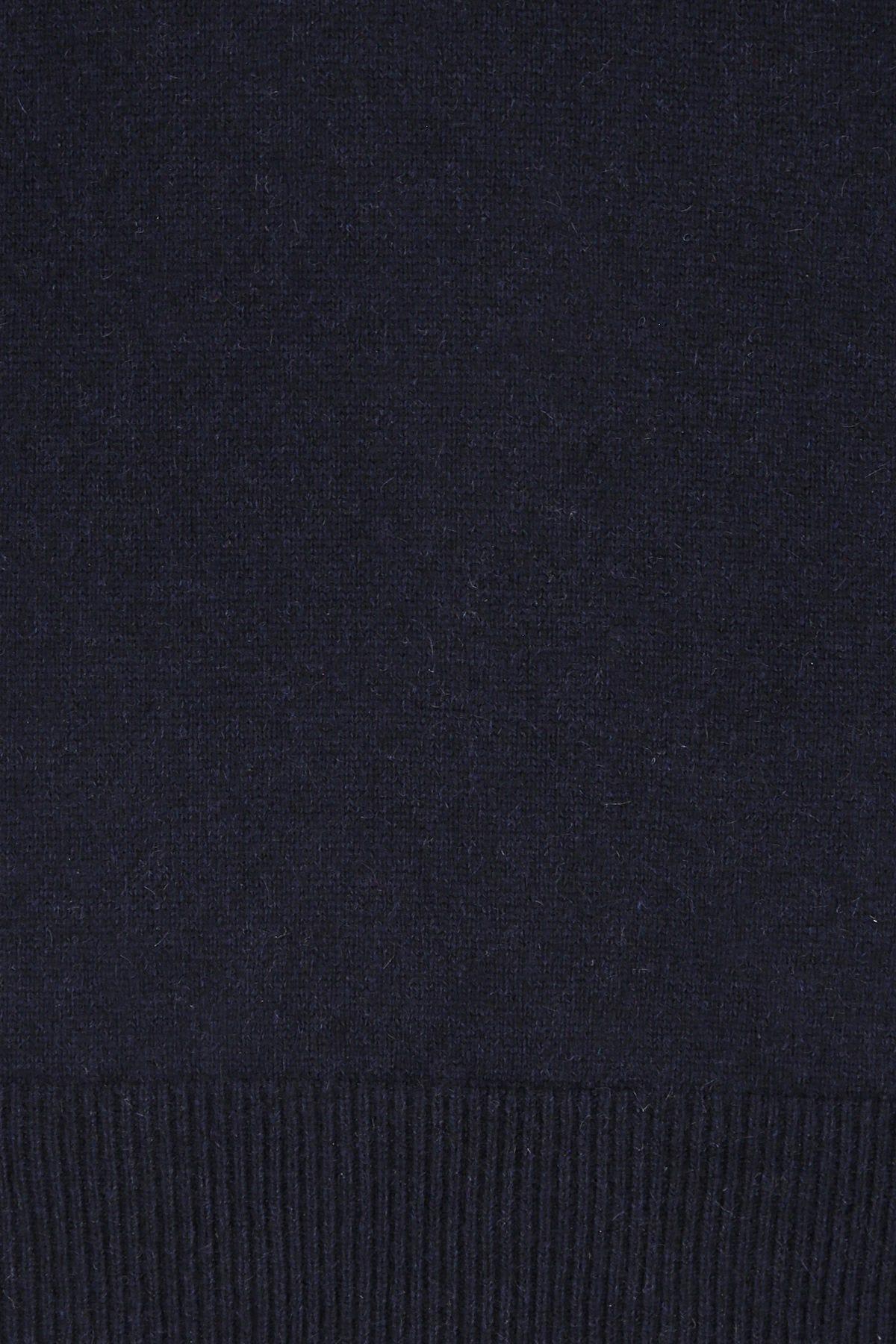 Shop Maison Margiela Dark Blue Cashmere Sweater In Navy