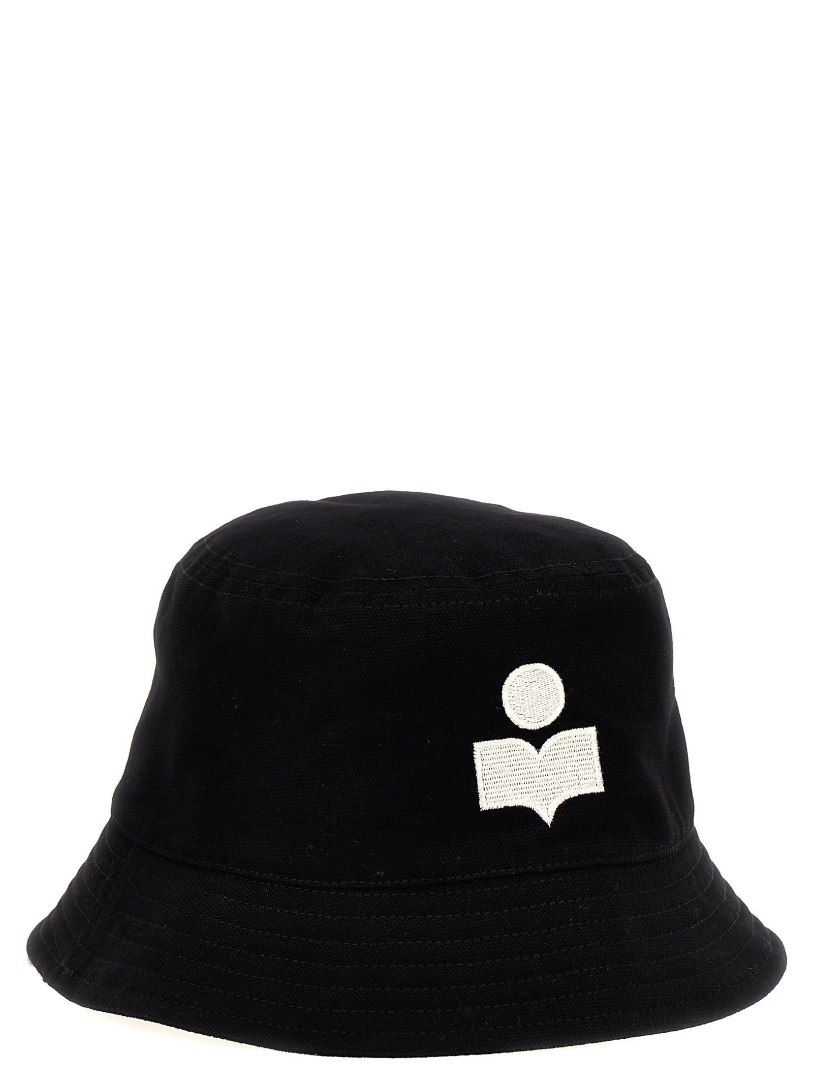Isabel Marant Haley Bucket Hat In White/black