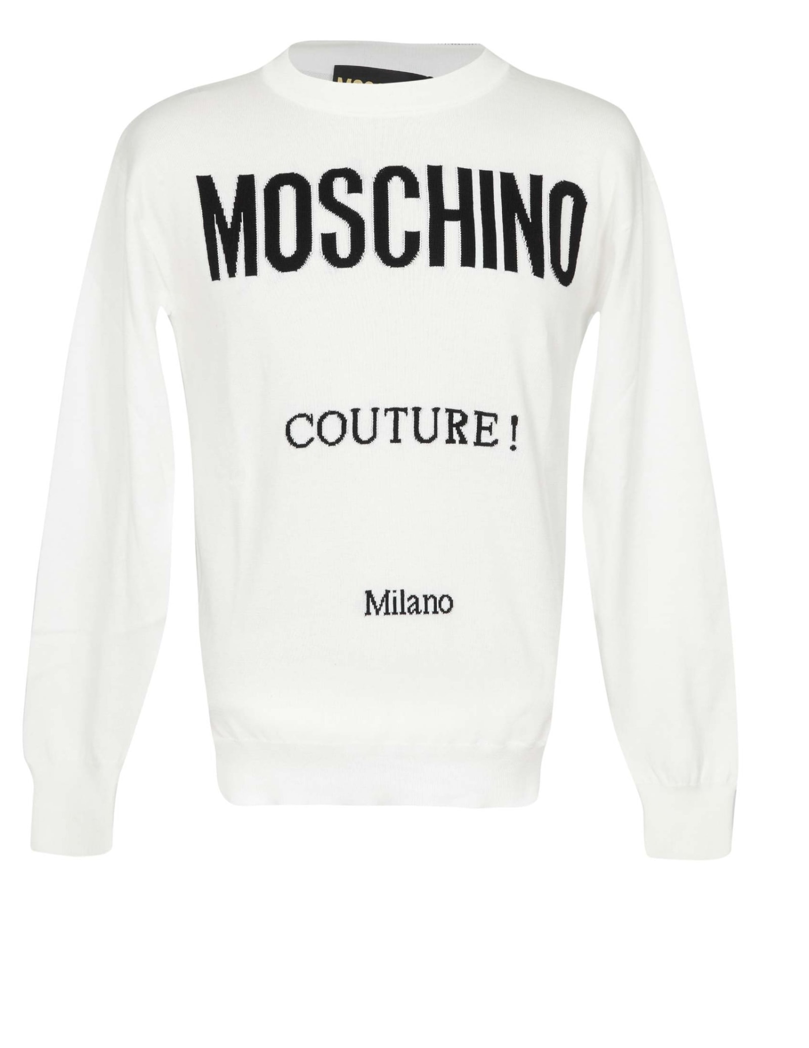 Moschino Pullover In Cotton With Logo