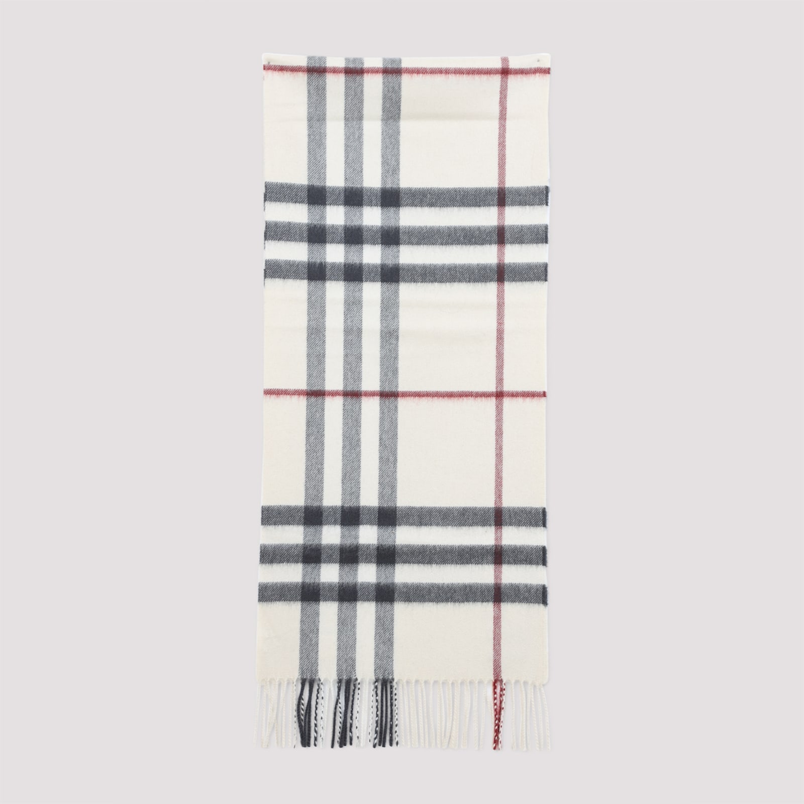 Burberry Wool Scarf In White Scarfs In Neutral