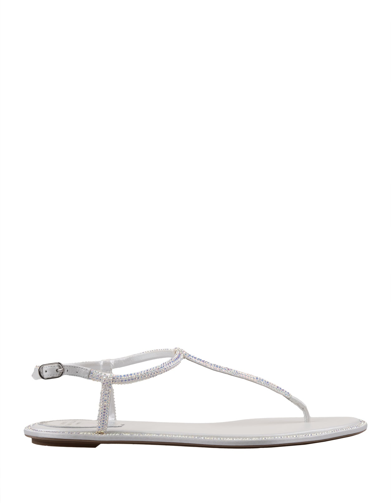 Shop René Caovilla White Diana Sandals