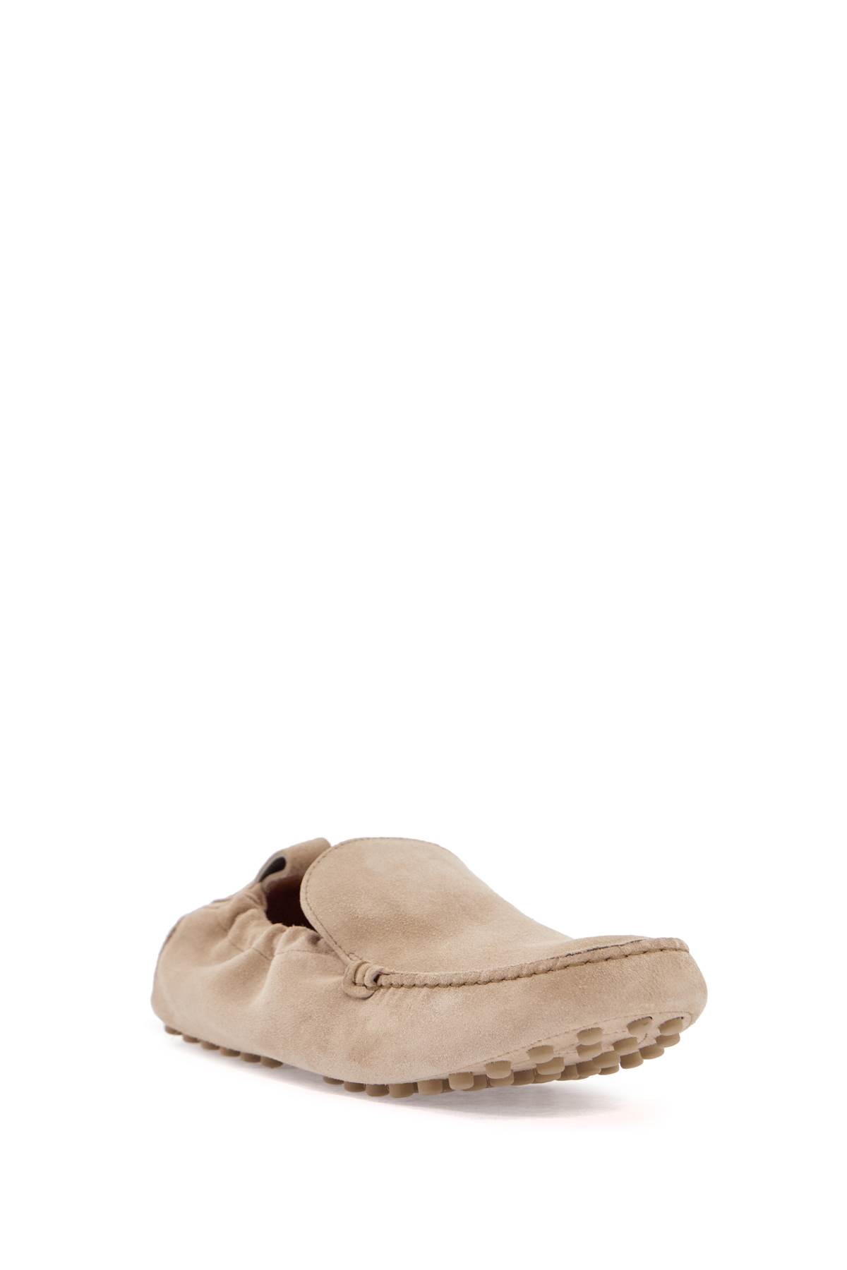 Tod's Pantofolina Beige Loafers With Pull-tab At The Heel In Leather Woman In Corda (orange)