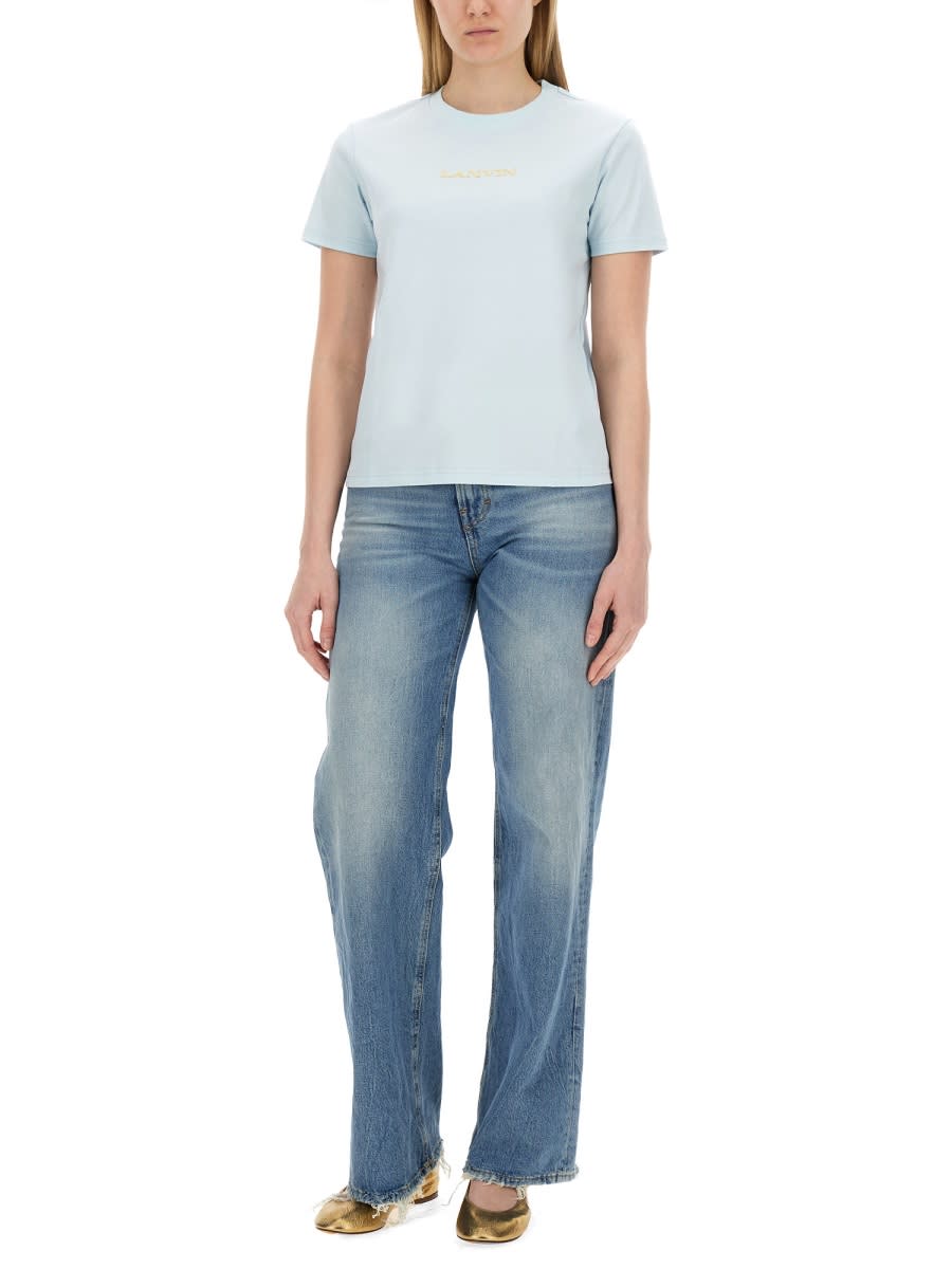 Lanvin Women's Regular Fit T-shirt In Azure