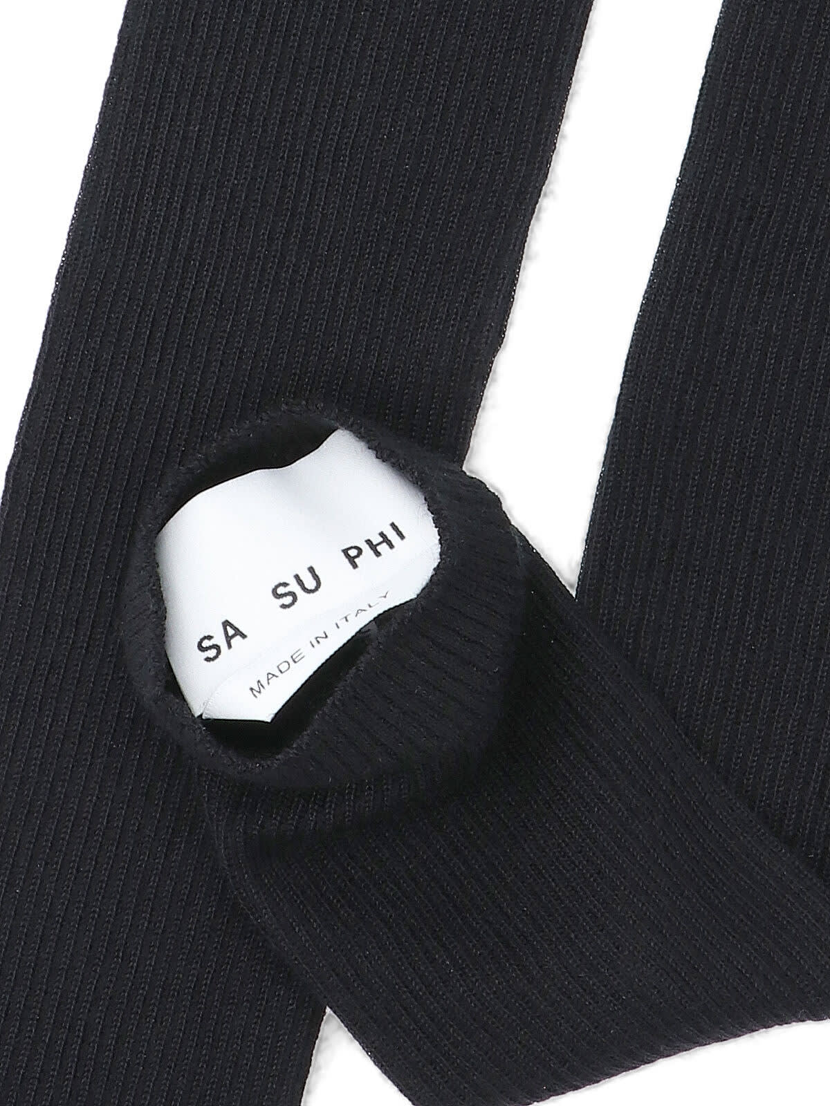 Sa Su Phi Silk And Cashmere Gloves In Black