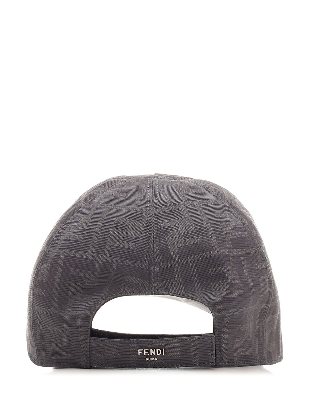 Shop Fendi Baseball Cap In Grey