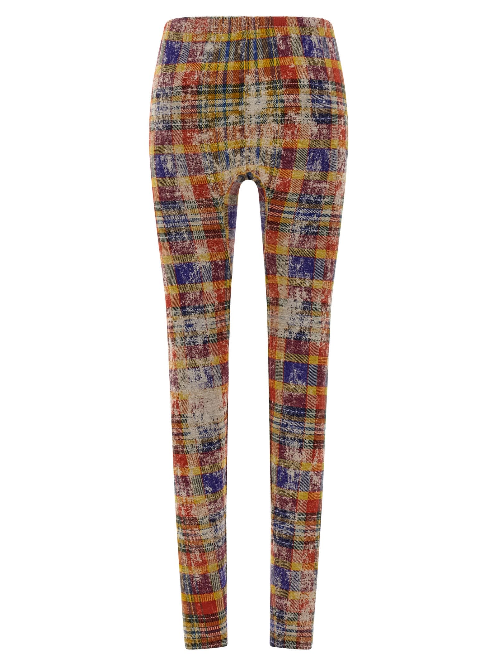 Vivienne Westwood Tartan Leggings Multicolor In Multi