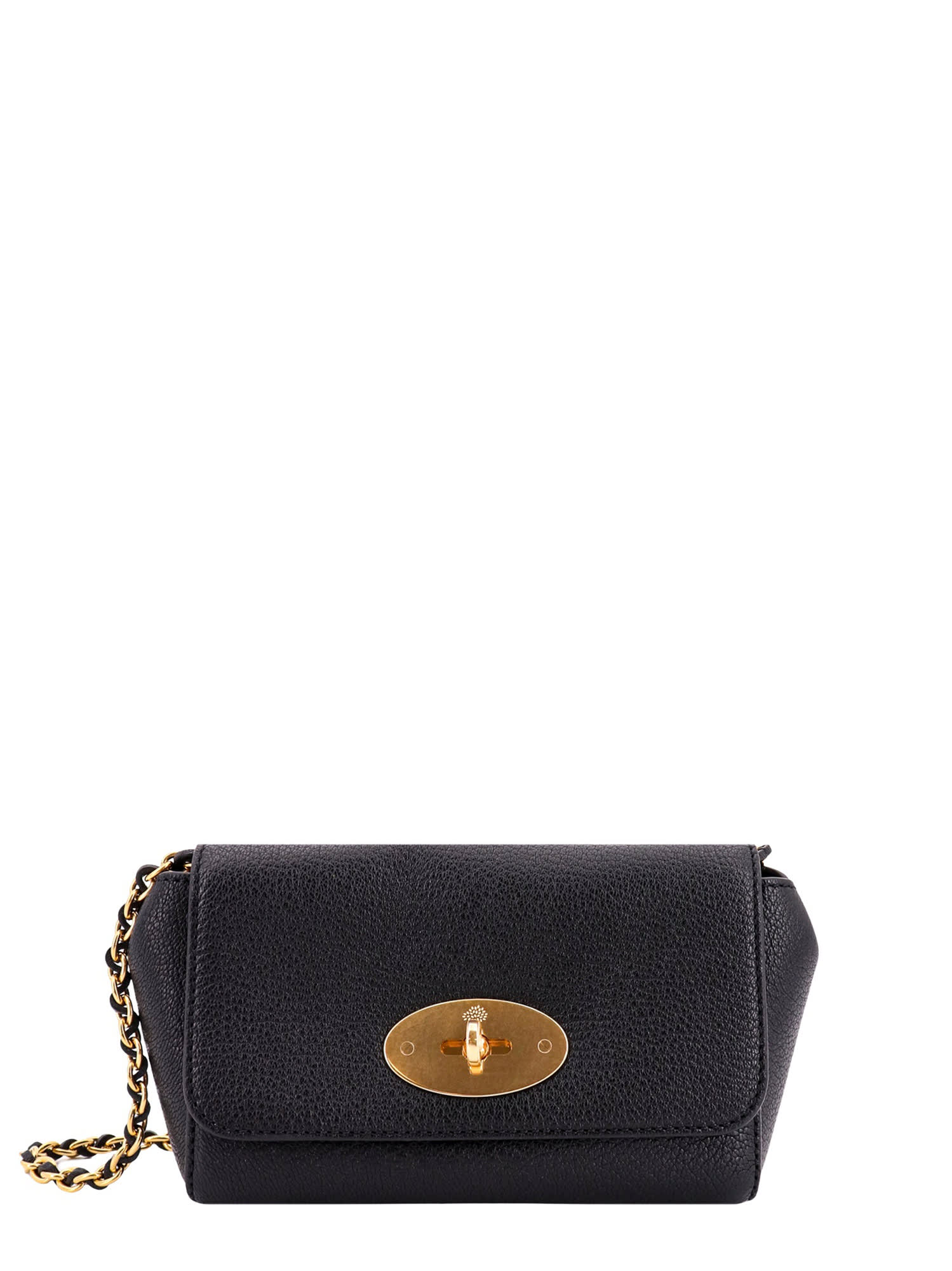 Shop Mulberry Mini Lily Shoulder Bag In Black