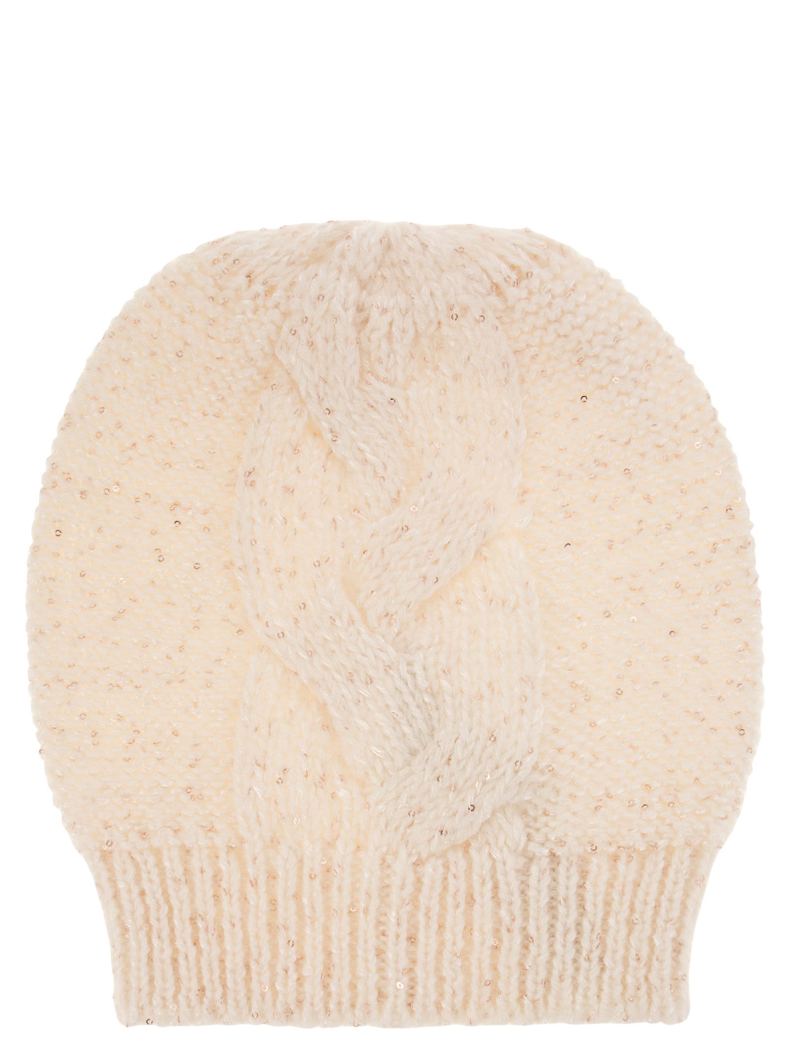 Wool, Silk And Cashmere Braided Cap