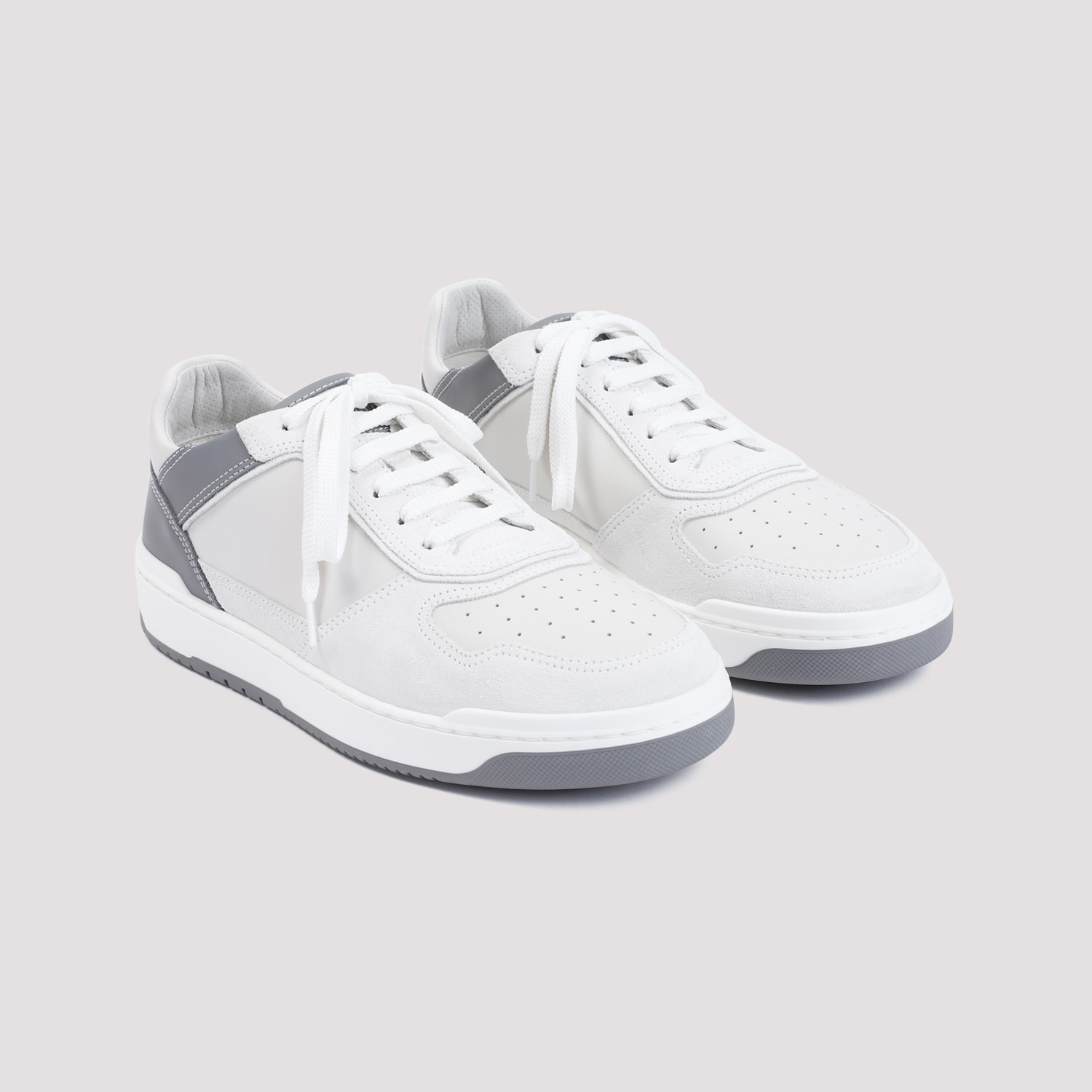 Shop Brunello Cucinelli Slam Sneakers In White