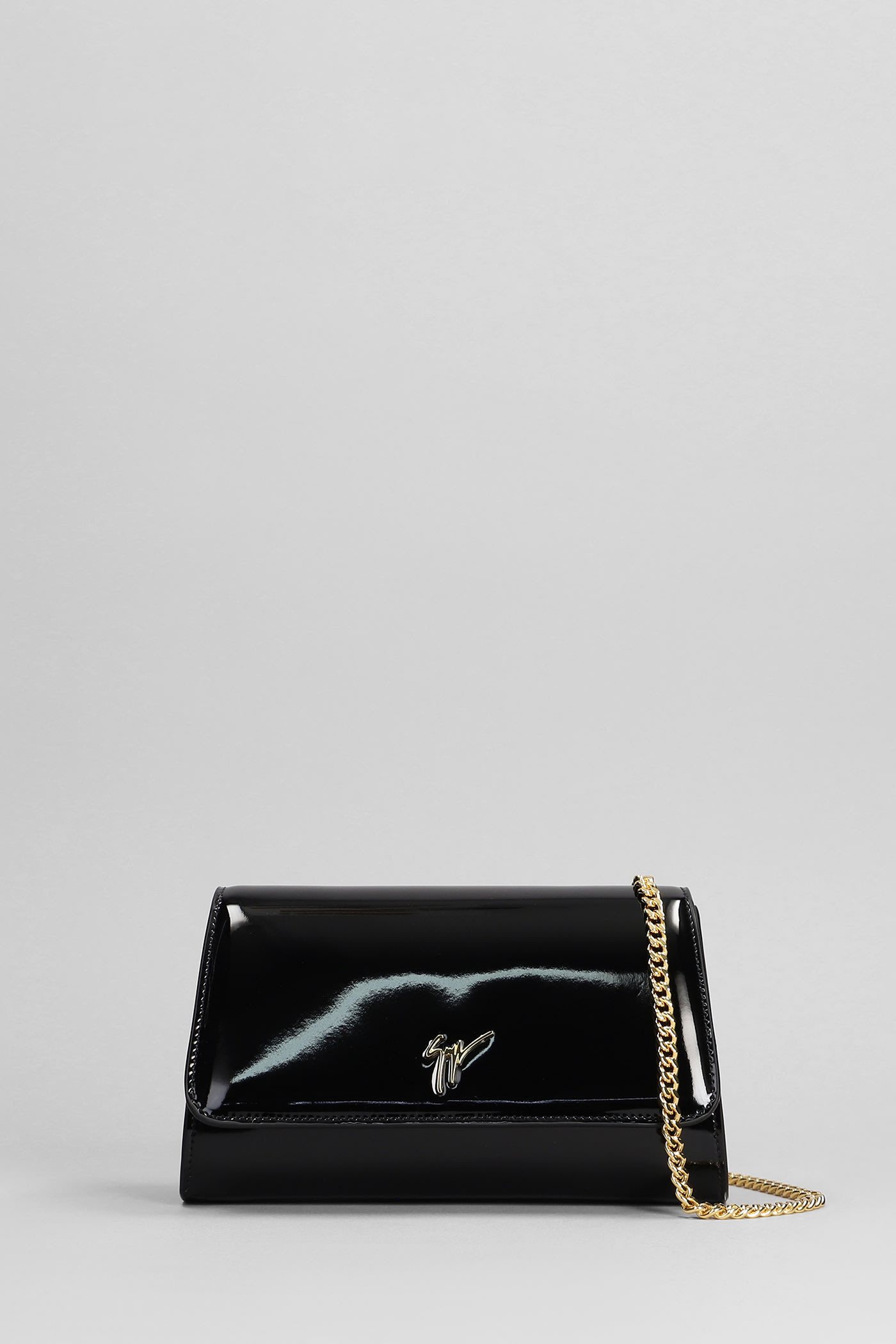 Giuseppe Zanotti Cleopatra Shoulder Bag In Black Leather