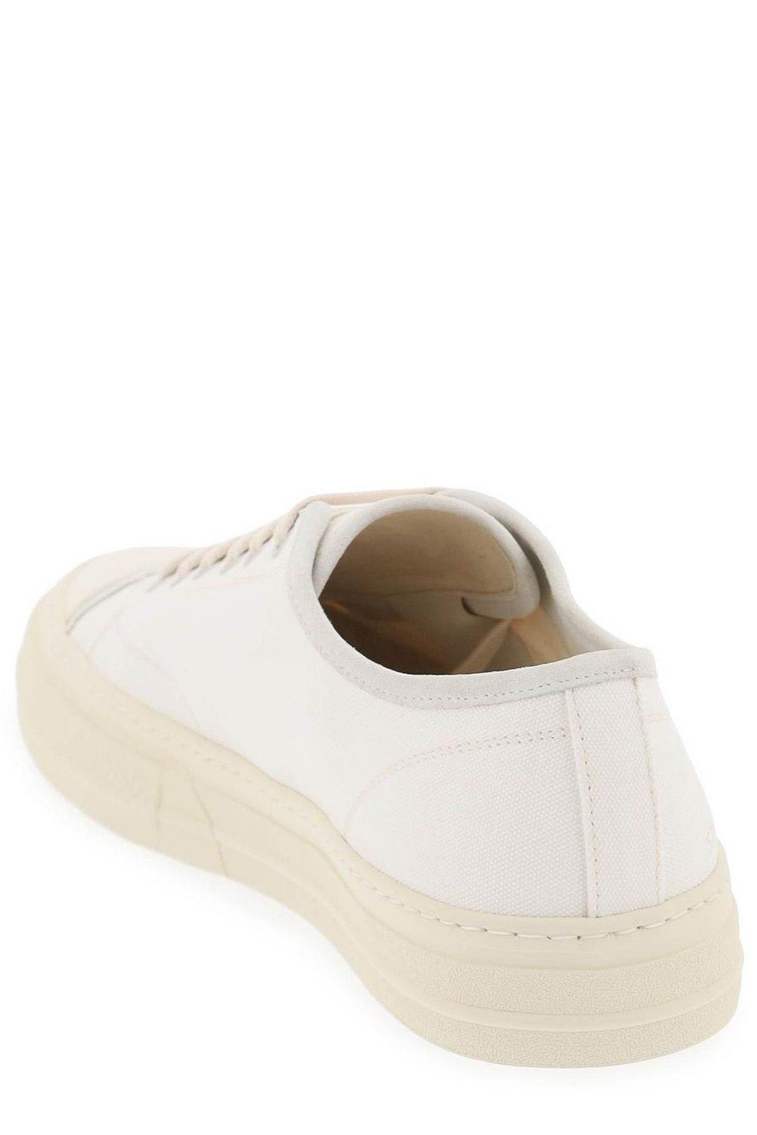 Shop Common Projects Tournament Round Toe Sneakers In Off White (white)