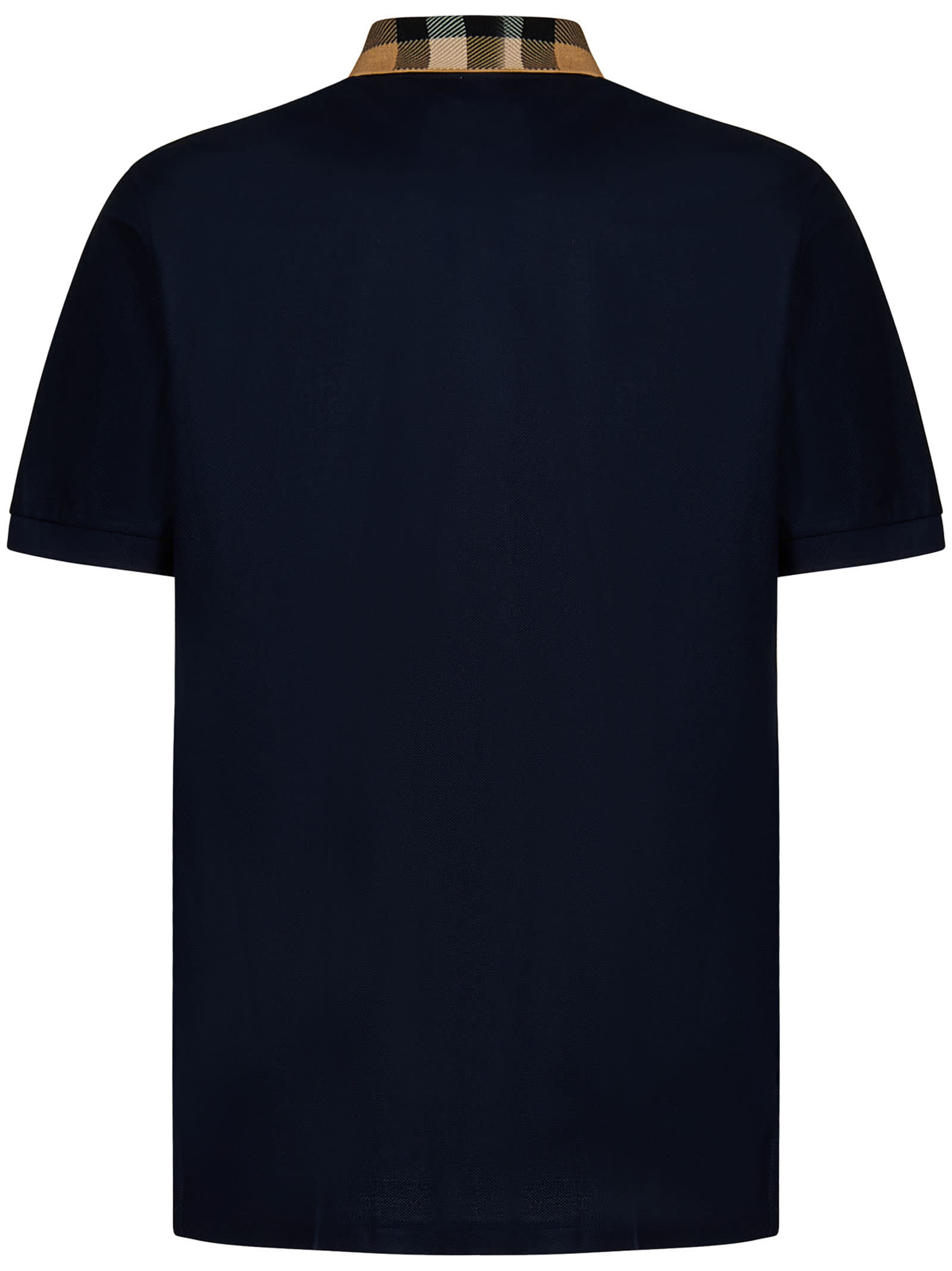 Shop Burberry Polo Shirt In Blue