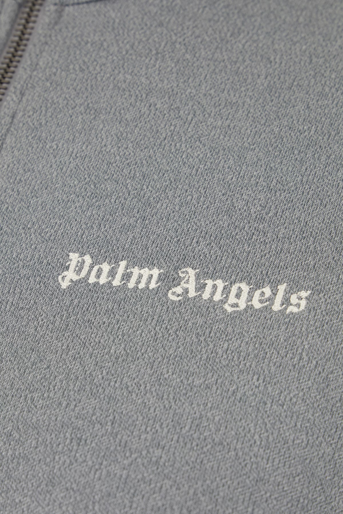 Palm Angels Grey Polyester Sweatshirt In Gray