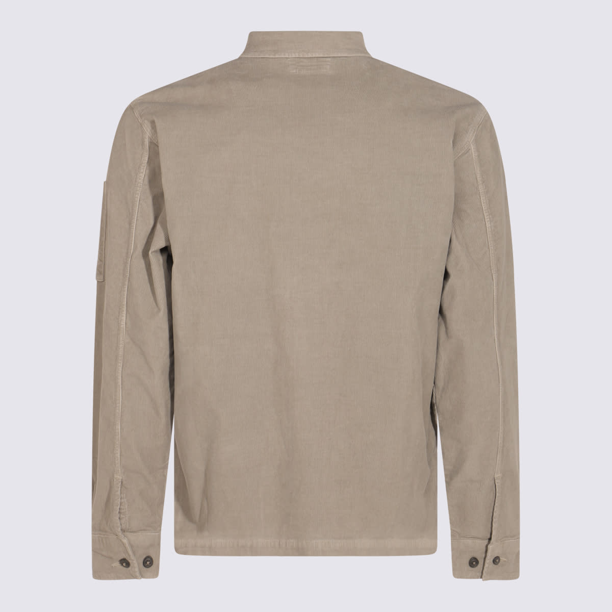 C.p. Company Arm Patch Chest Pockets Long Sleeves In Neutral