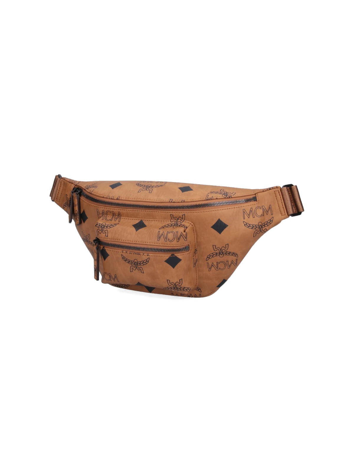 Shop Mcm Maxi Visetos Waist Bag In Brown