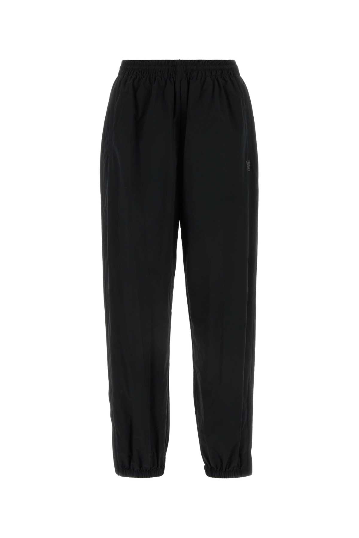 Shop Alexander Wang T Black Polyester Blend Joggers