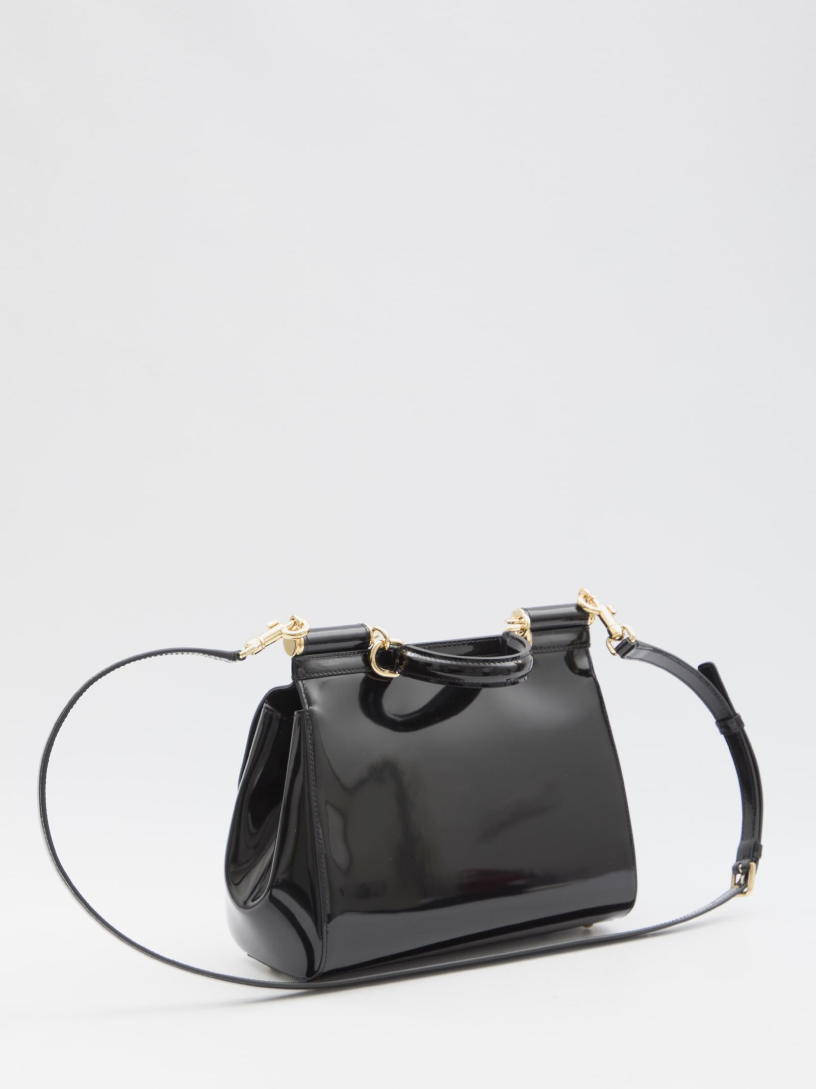 Shop Dolce & Gabbana Large Sicily Handbag In Black