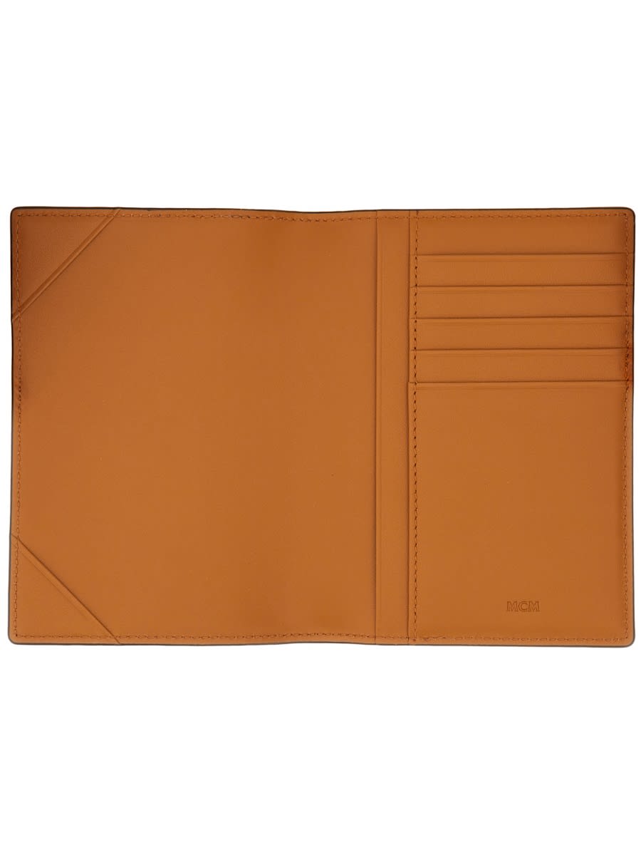 Mcm Passport Holder With Visetos Monogram