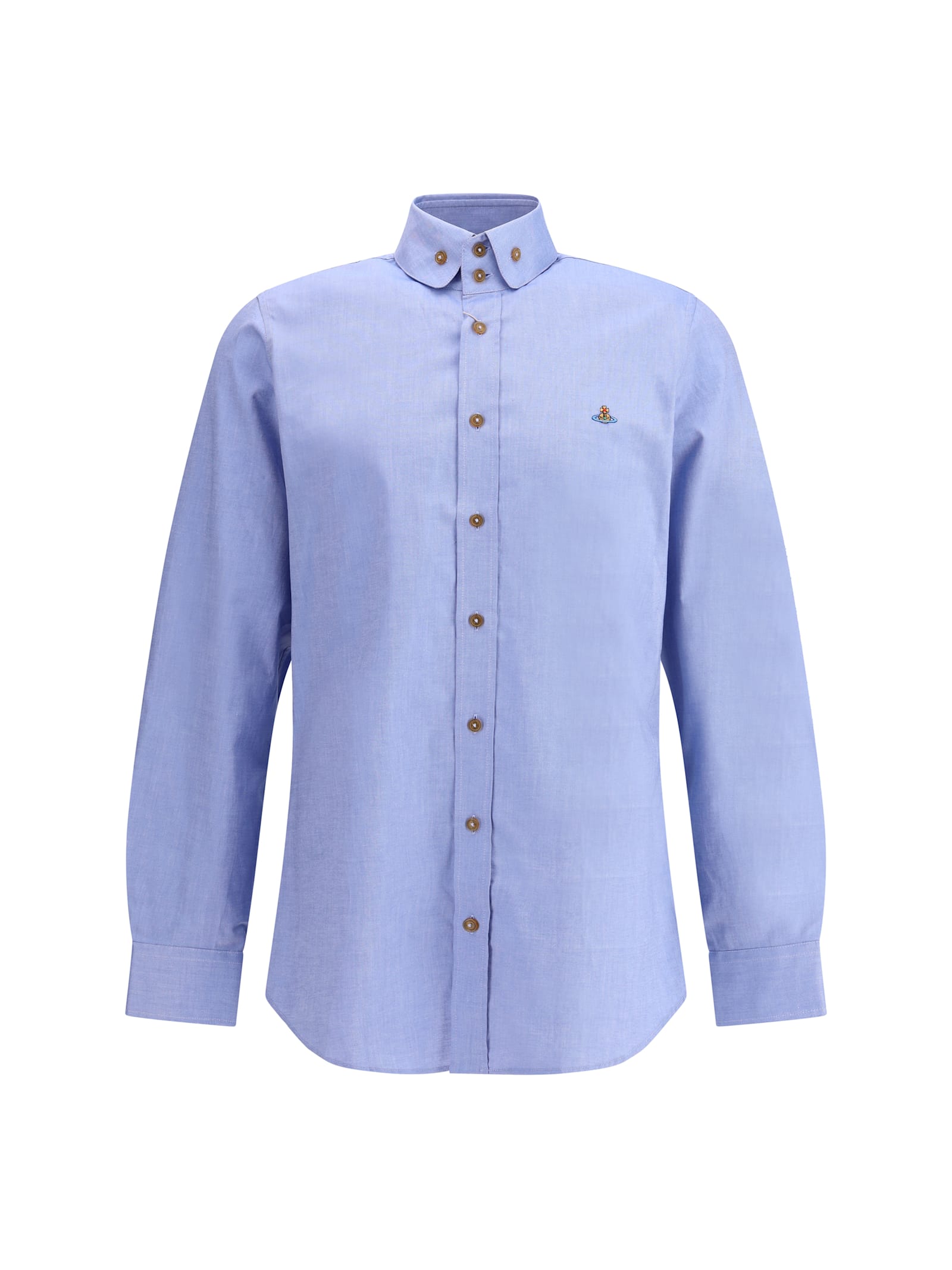 Vivienne Westwood Logo Orb Shirt In Blue