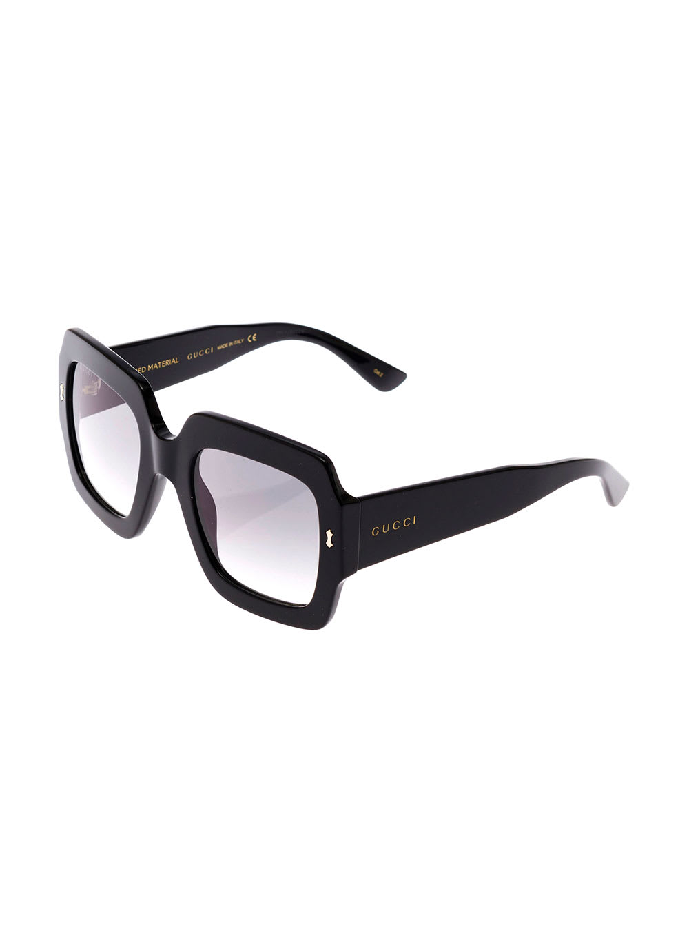 Gucci Womans Black Acetate Sunglasses In Black