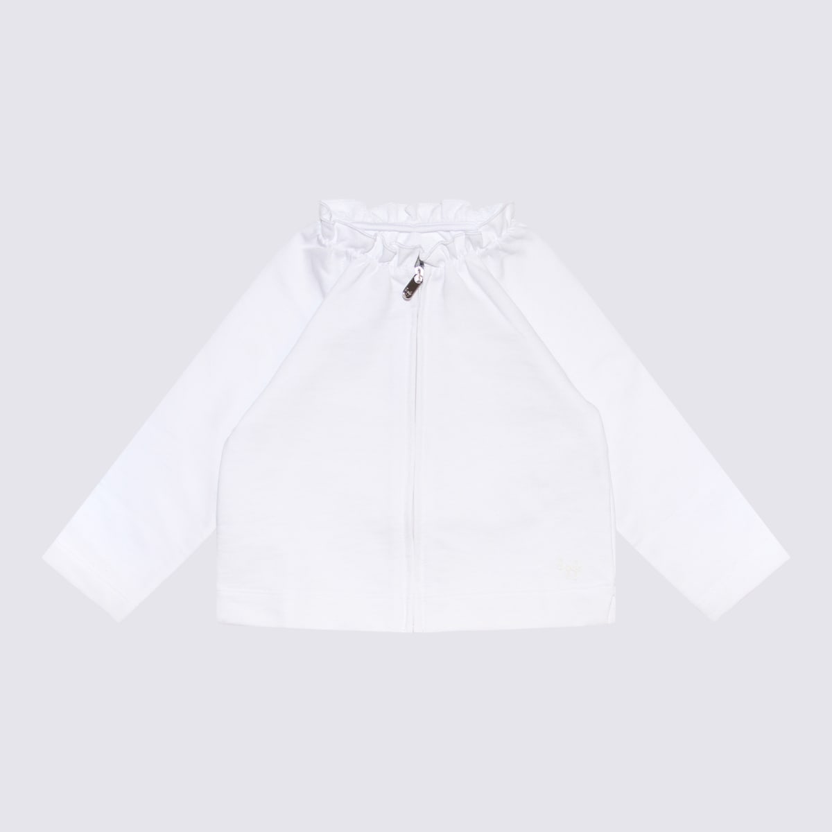 Shop Il Gufo White Cotton Down Jacket