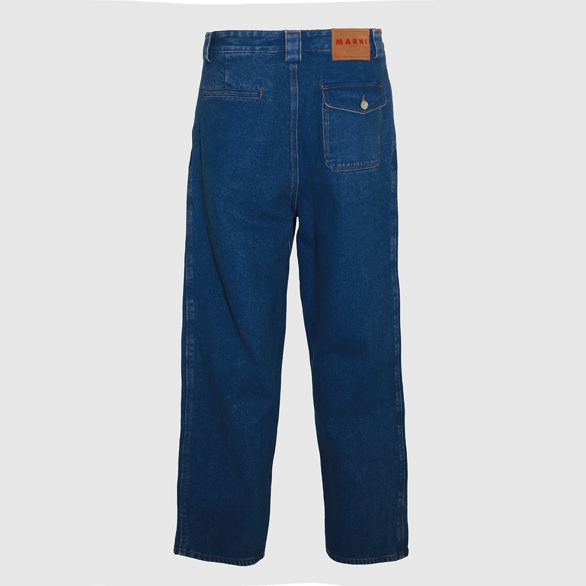 Shop Marni Blue Cotton Denim Jeans In Ocean