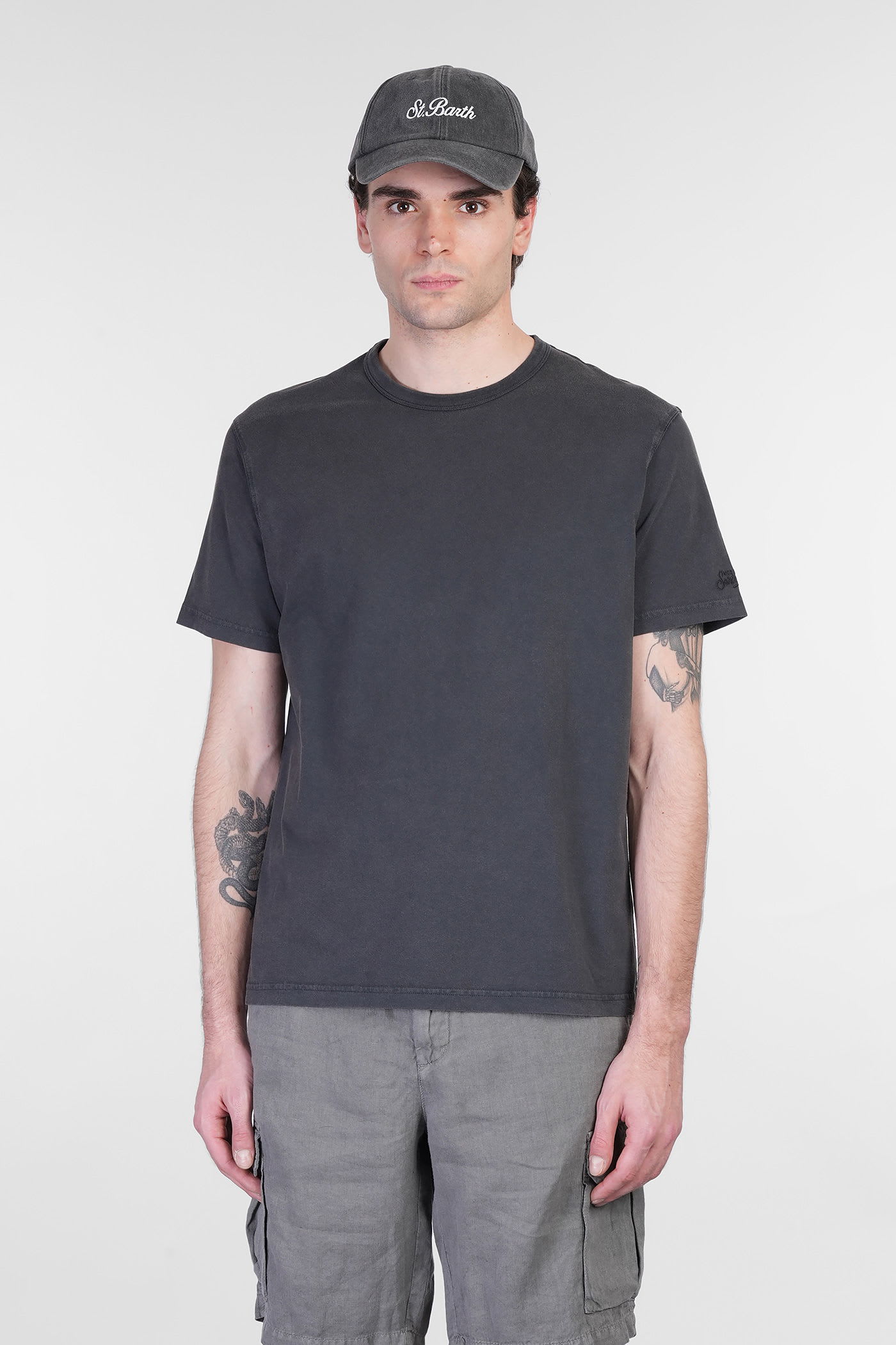 Mc2 Saint Barth Dover L T-shirt In Black Cotton In Black