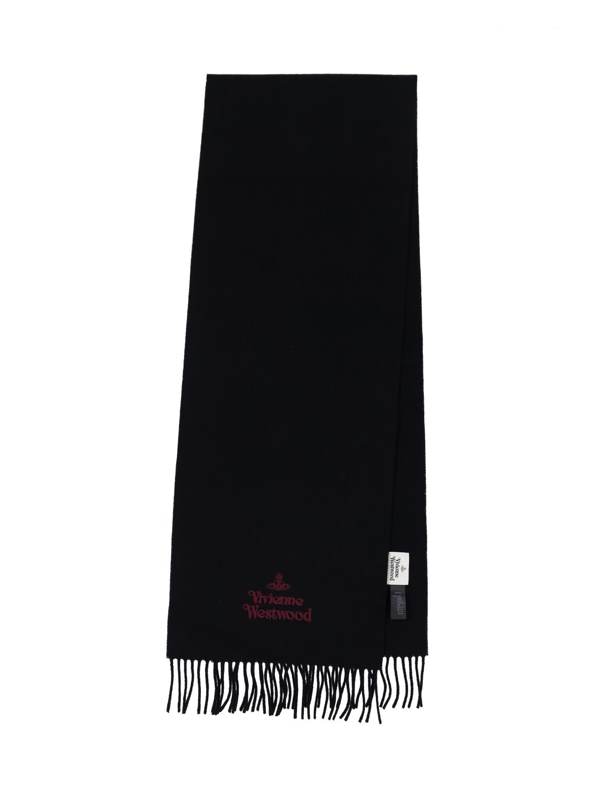 Vivienne Westwood Logo Scarf In Black