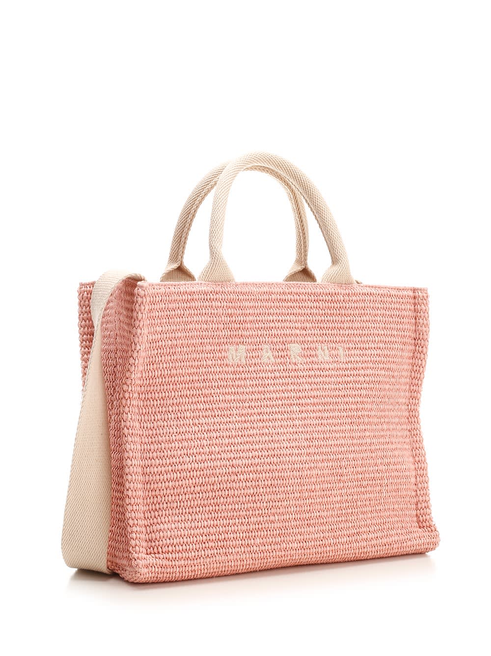 Shop Marni East/west Small Tote Bag In Rosa