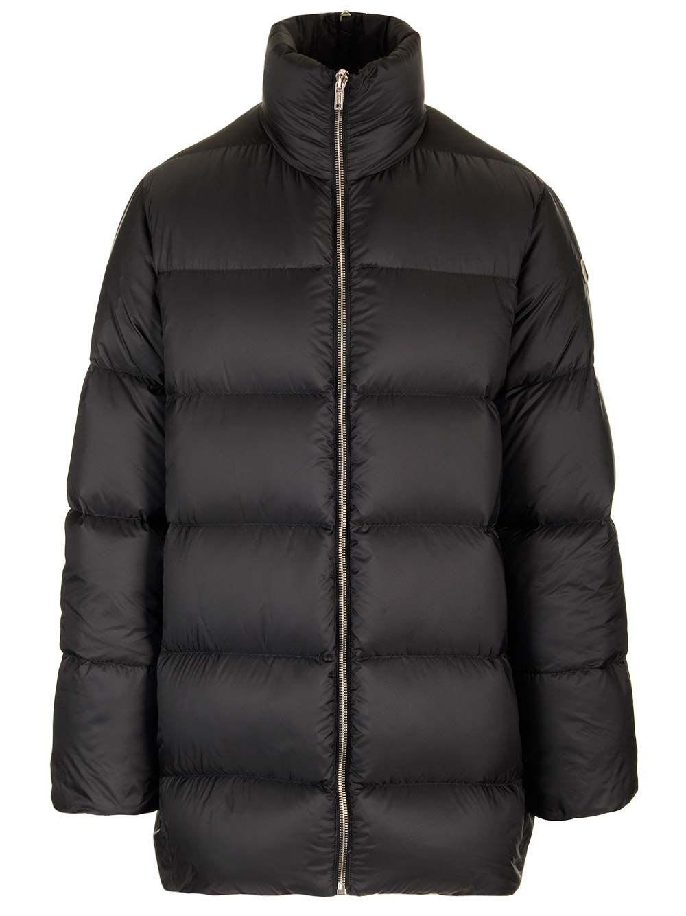 Shop Moncler Genius Cyclopic Long Down Jacket In Black